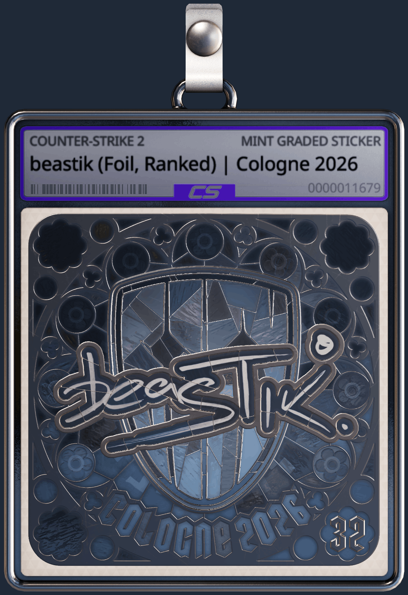Sticker | beastik (Foil, Ranked) | Cologne 2026 Image
