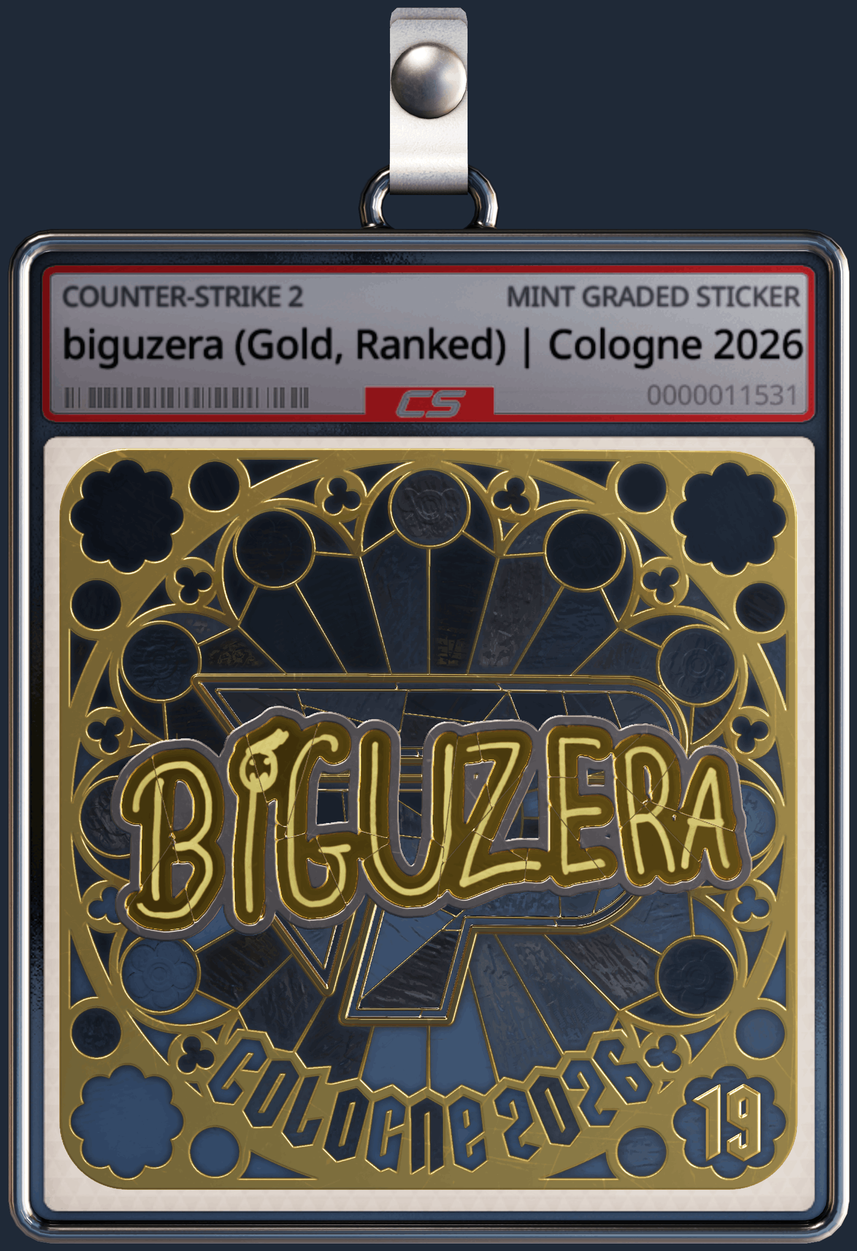 Sticker | biguzera (Gold, Ranked) | Cologne 2026 Image