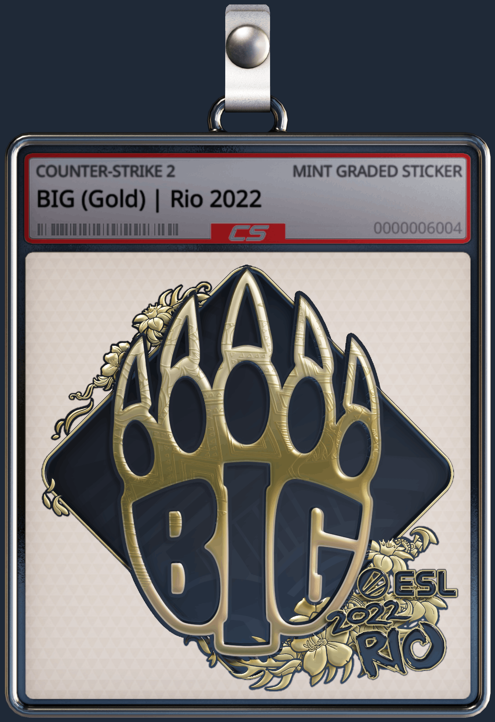 Sticker | BIG (Gold) | Rio 2022 Image