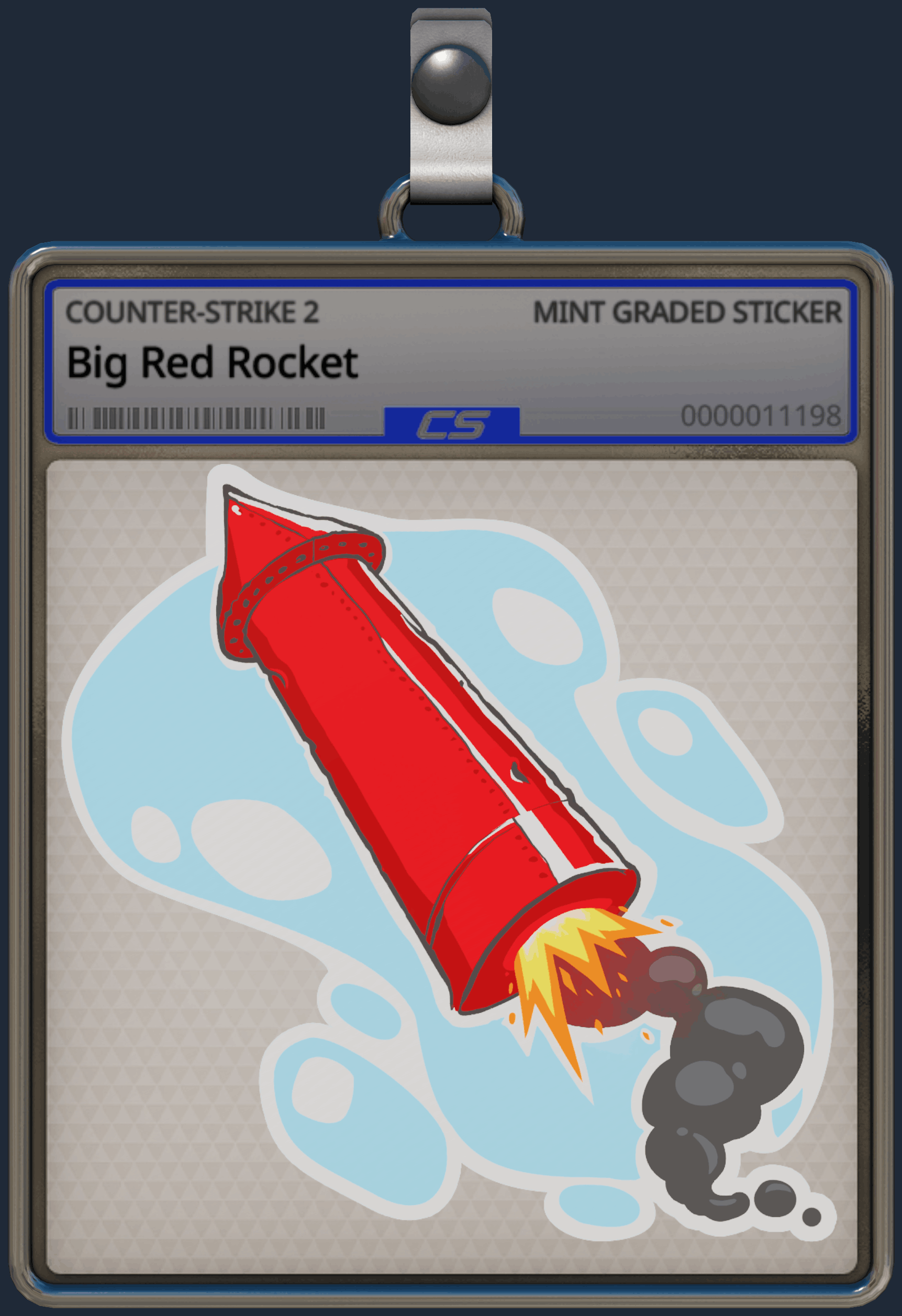 Sticker | Big Red Rocket Image