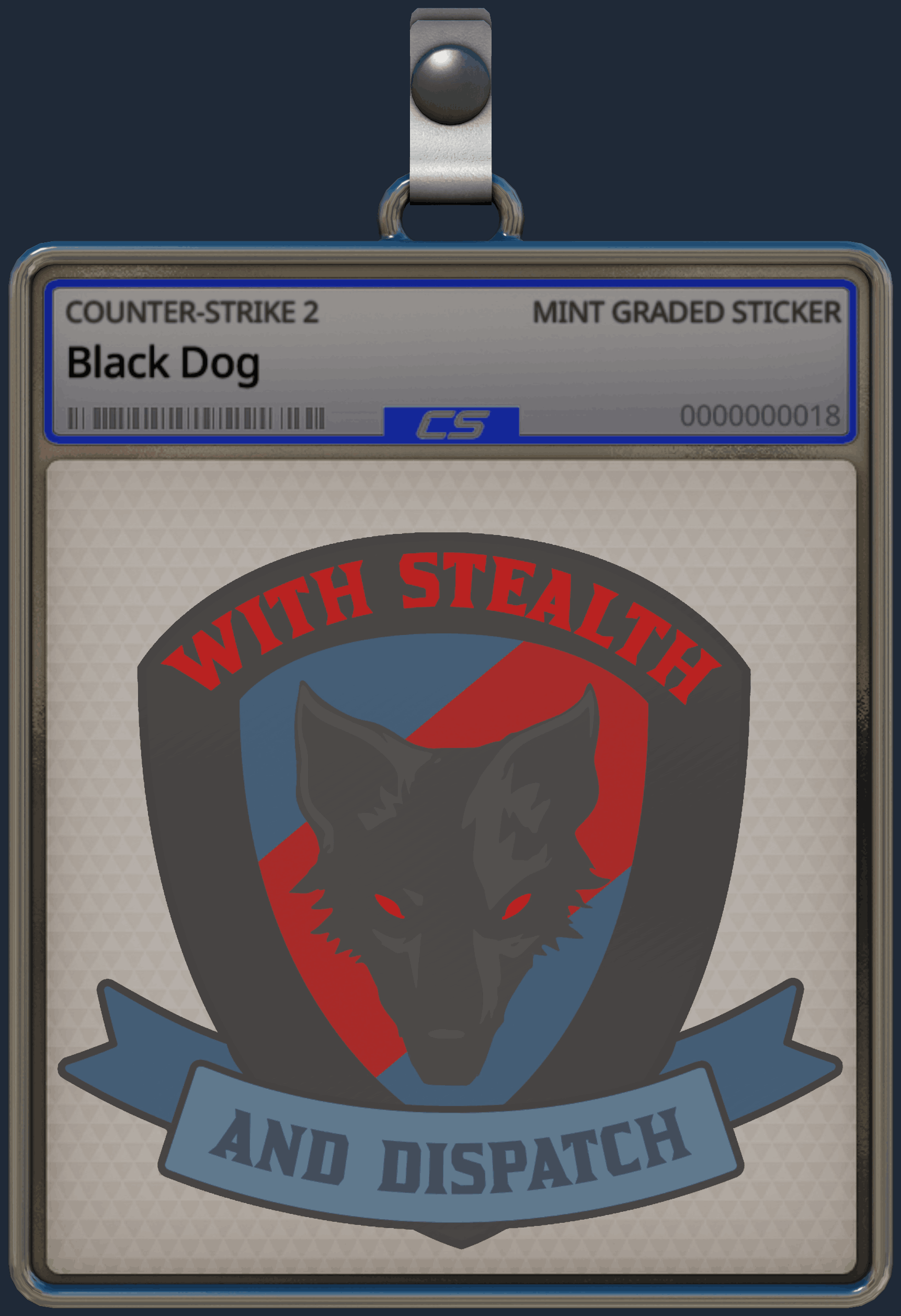 Sticker | Black Dog Image
