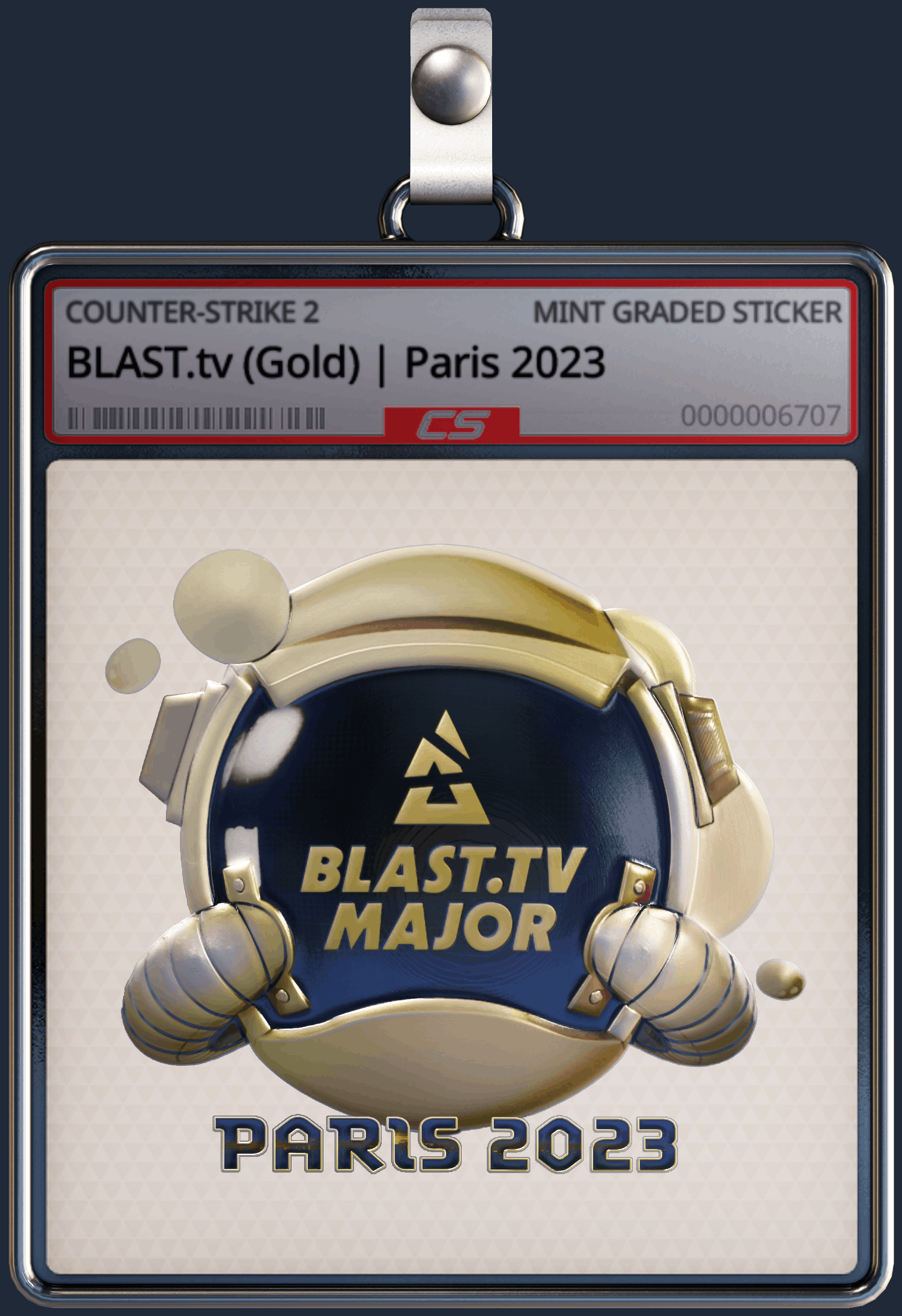 Sticker | BLAST.tv (Gold) | Paris 2023 Image