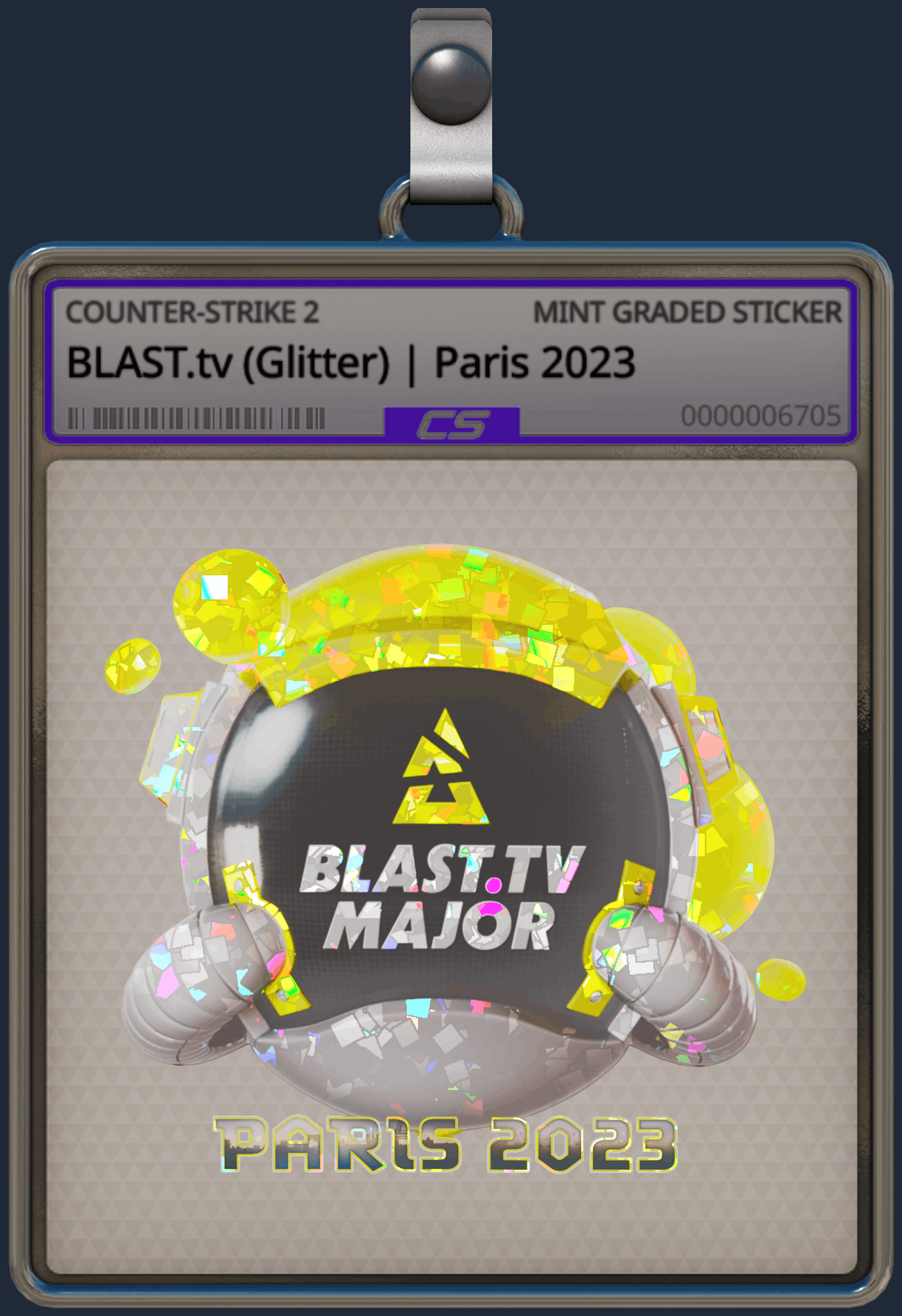 Sticker | BLAST.tv (Glitter) | Paris 2023 Image