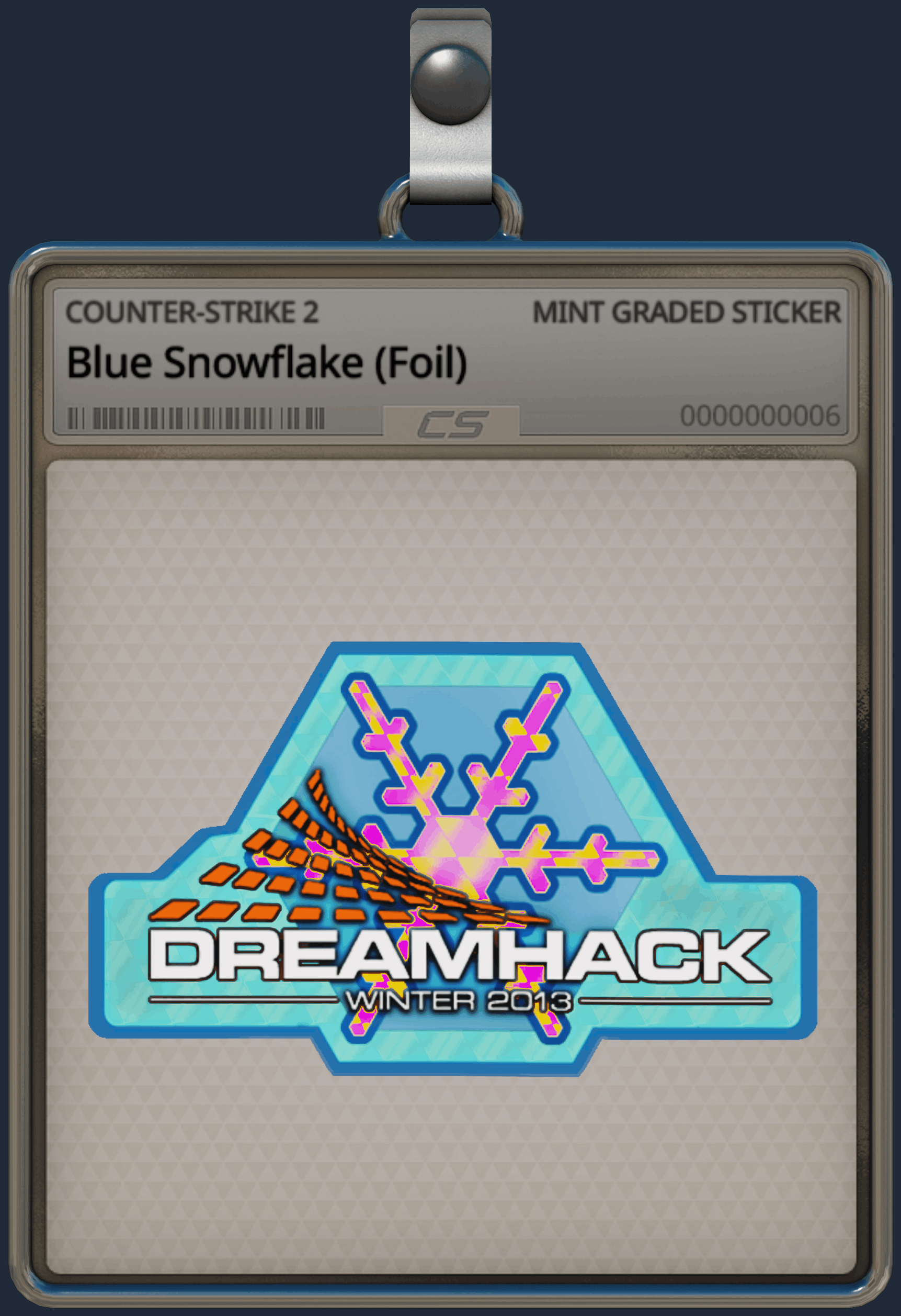 Sticker | Blue Snowflake (Foil) Image
