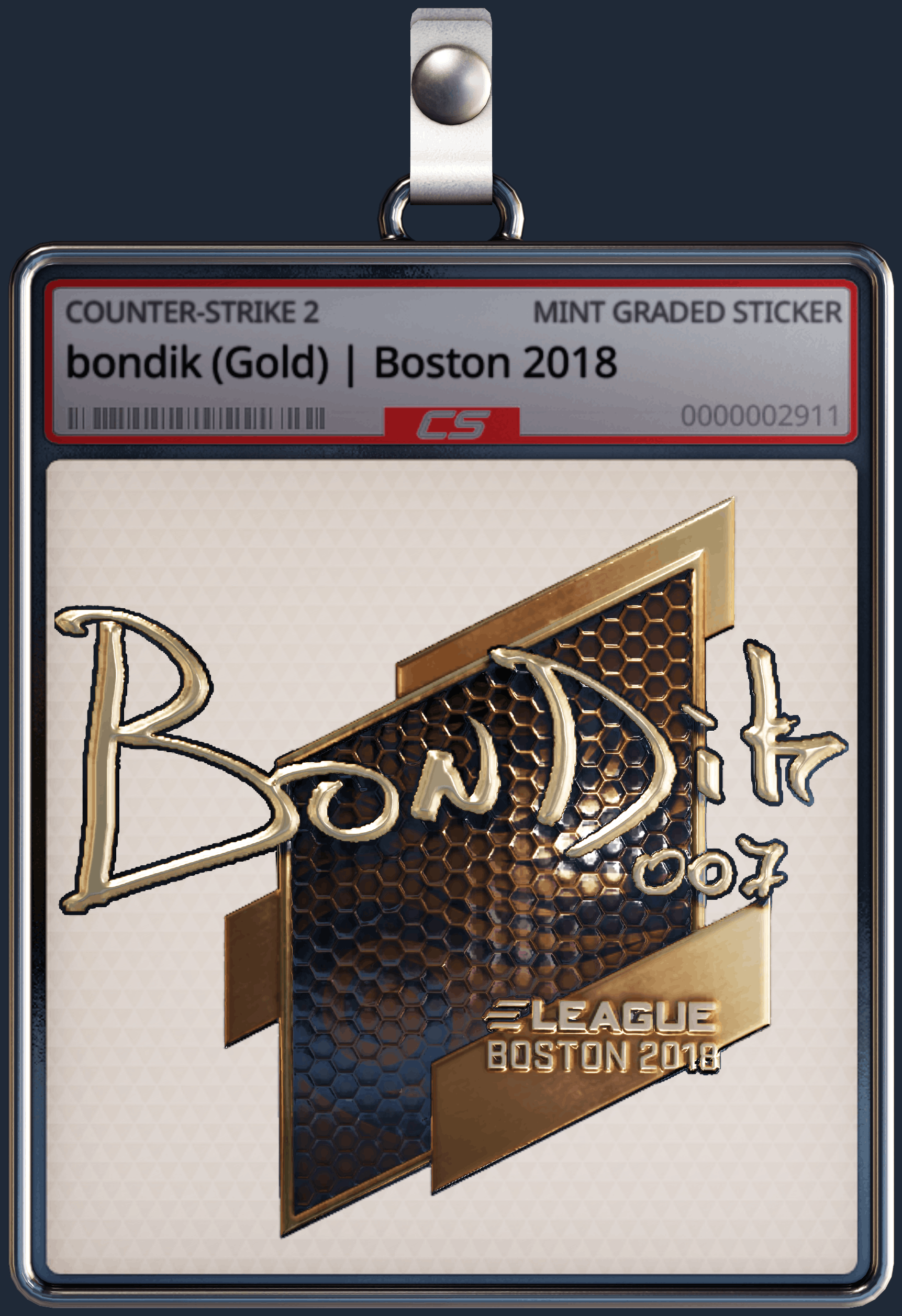 Sticker | bondik (Gold) | Boston 2018 Image