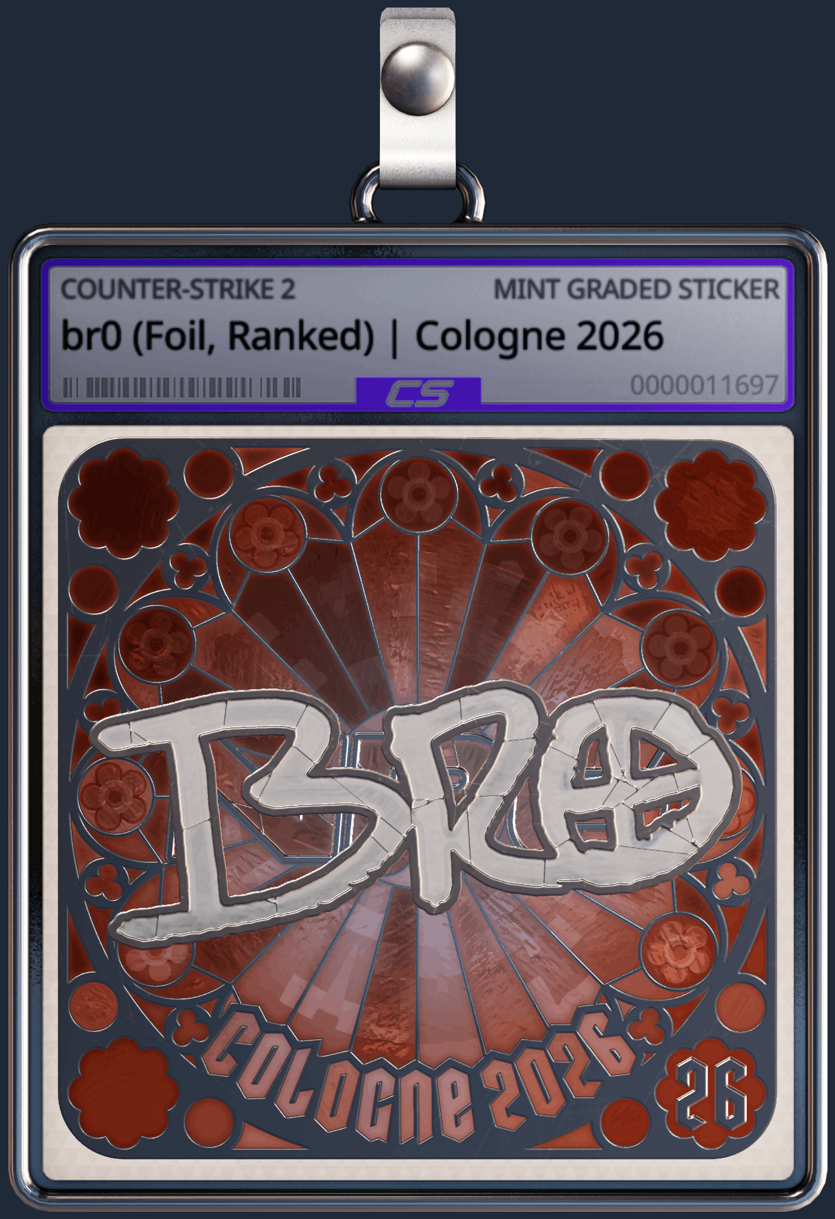 Sticker | br0 (Foil, Ranked) | Cologne 2026 Image