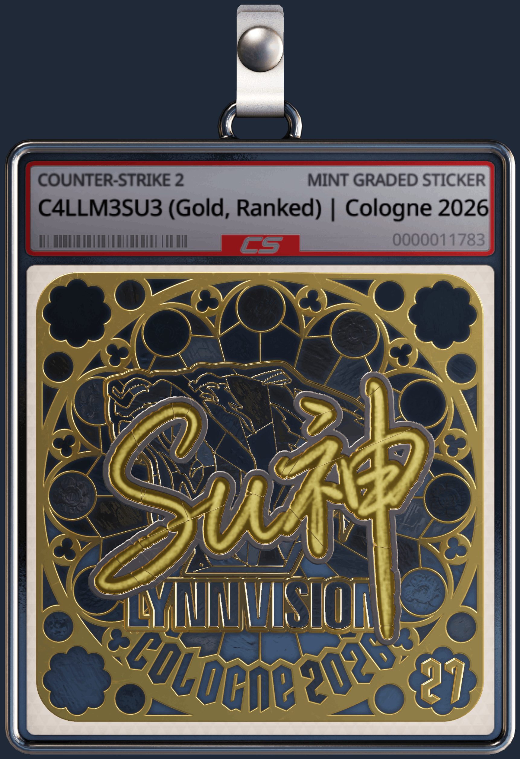 Sticker | C4LLM3SU3 (Gold, Ranked) | Cologne 2026 Image
