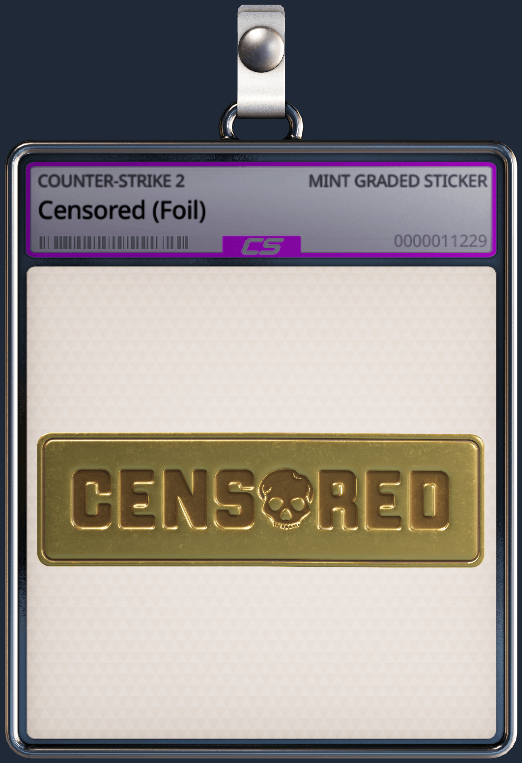 Sticker | Censored (Foil) Image
