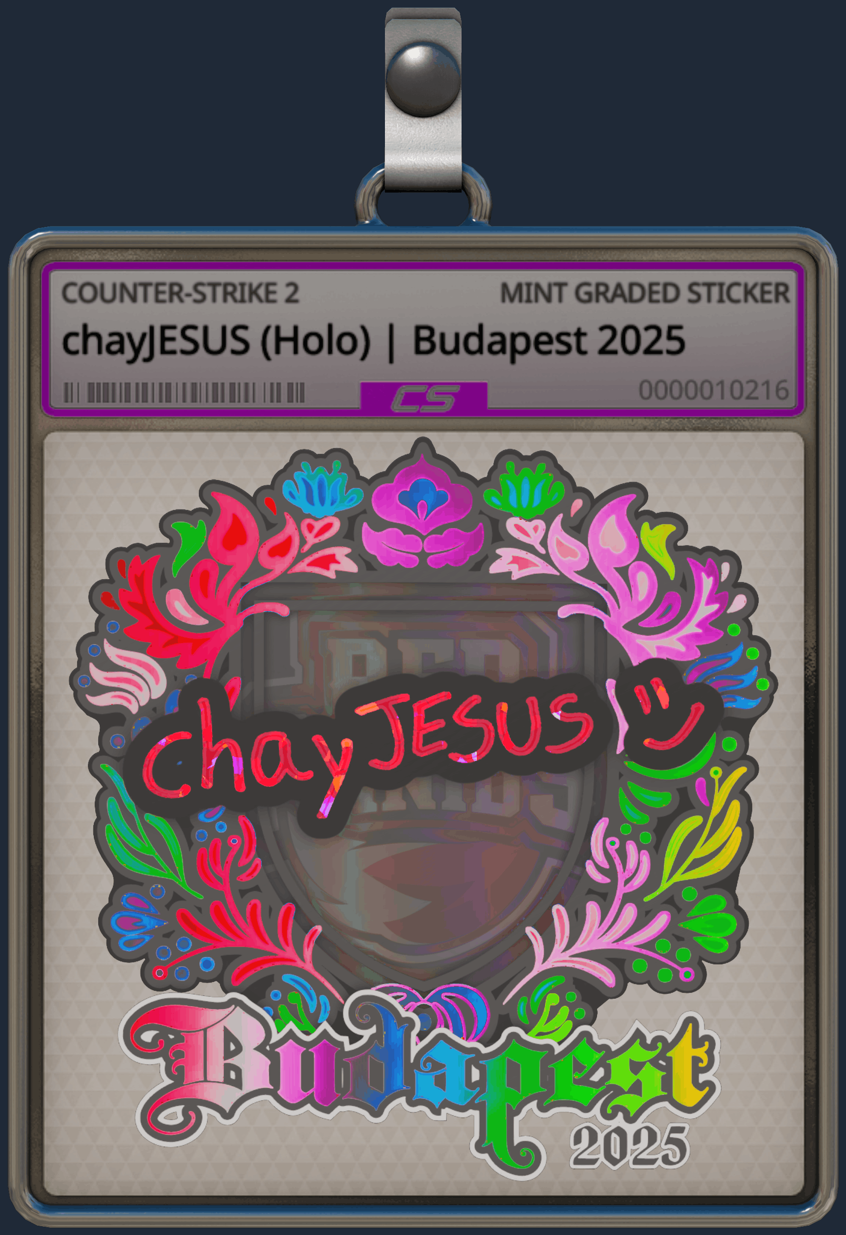 Sticker | chayJESUS (Holo) | Budapest 2025 Image
