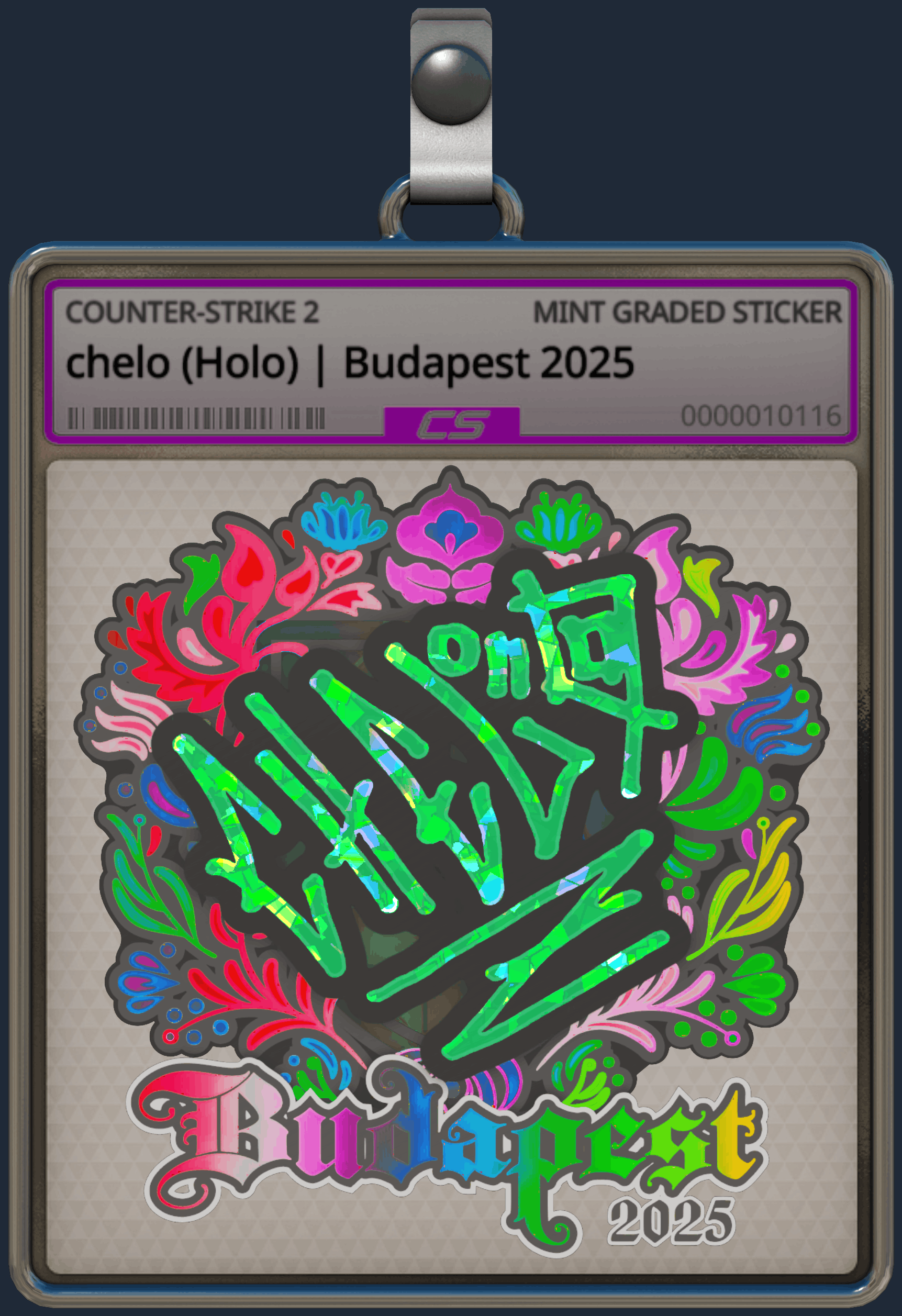 Sticker | chelo (Holo) | Budapest 2025 Image