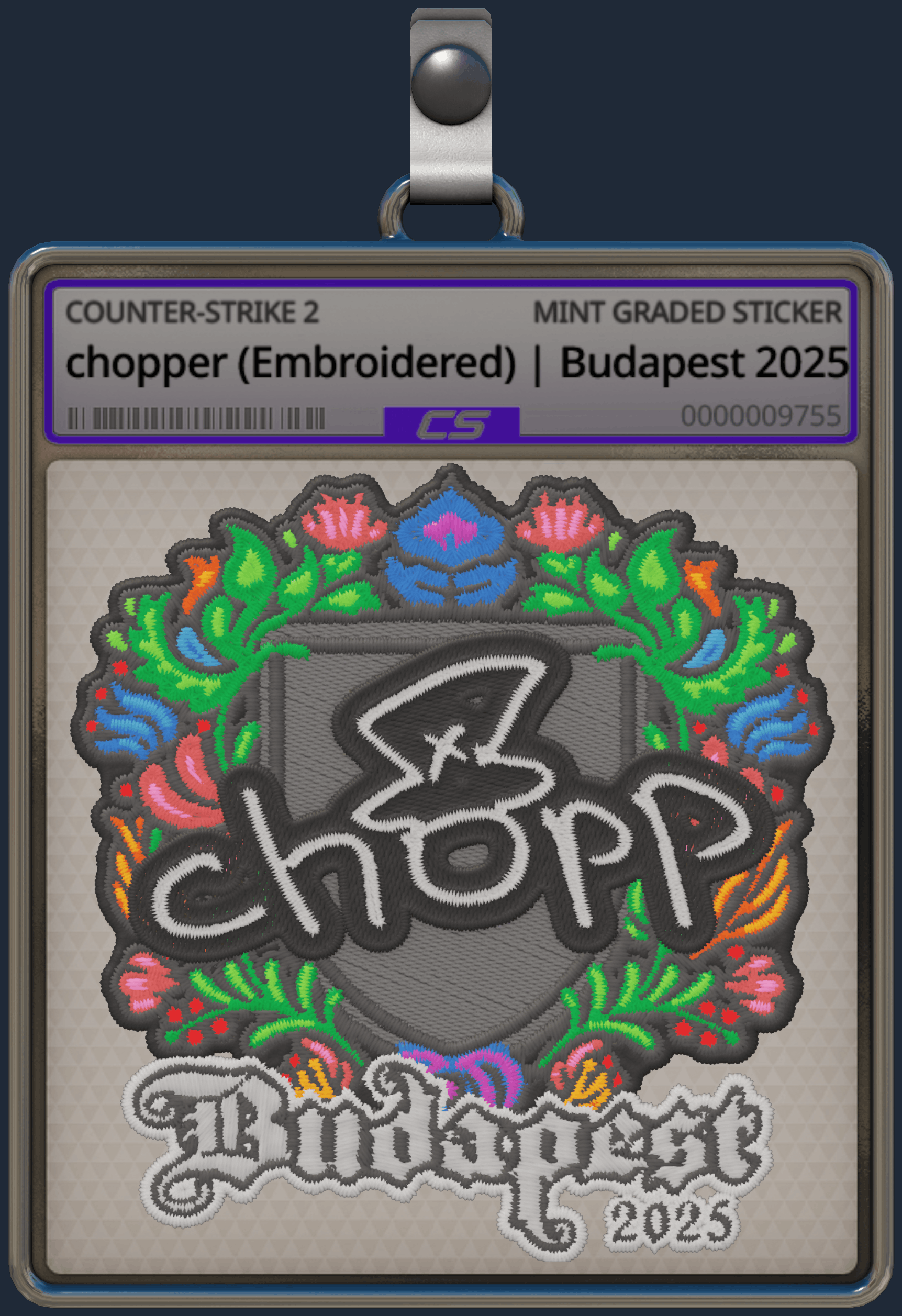 Sticker | chopper (Embroidered) | Budapest 2025 Image