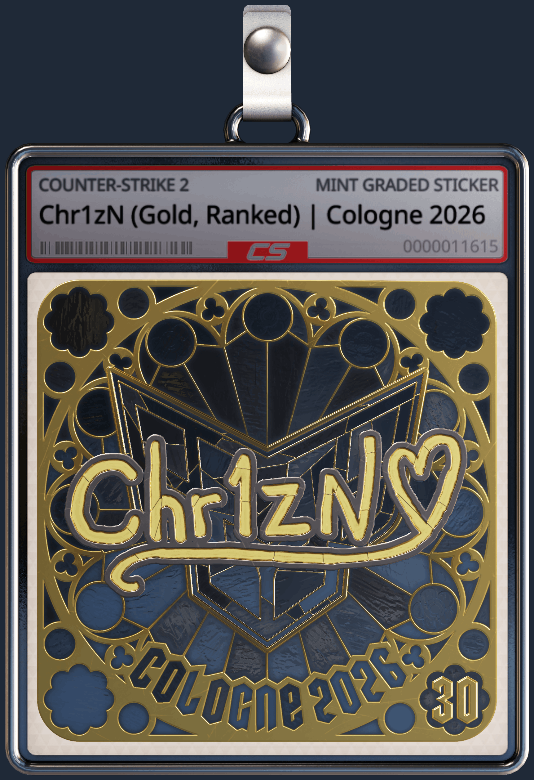 Sticker | Chr1zN (Gold, Ranked) | Cologne 2026 Image