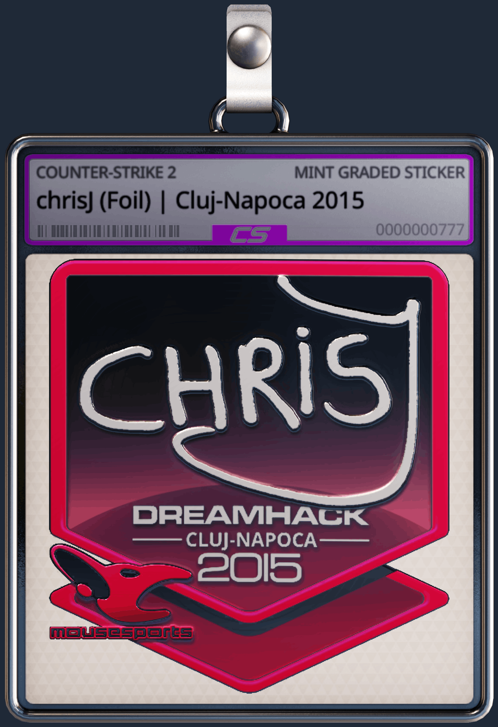 Sticker | chrisJ (Foil) | Cluj-Napoca 2015 Image