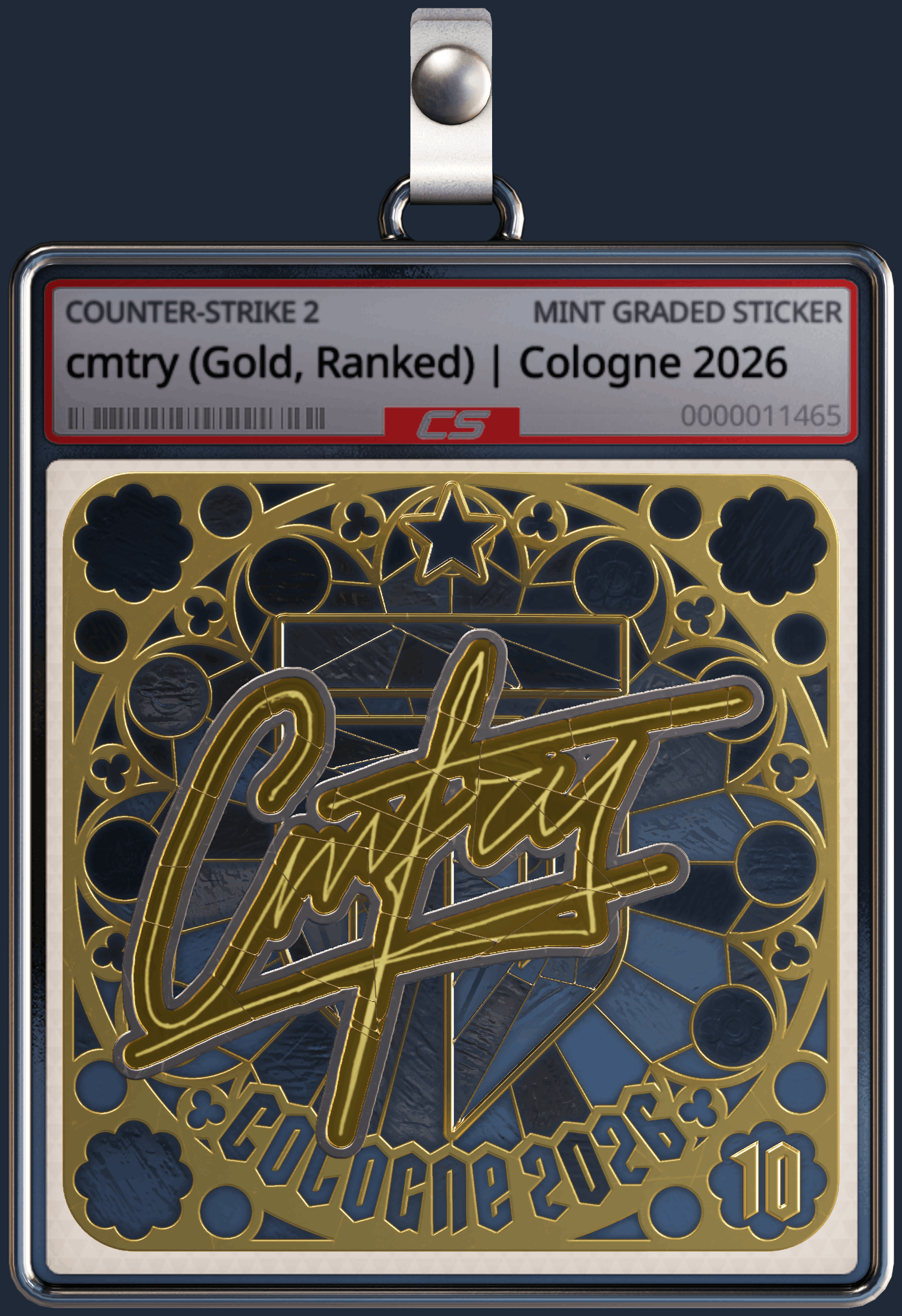 Sticker | cmtry (Gold, Ranked) | Cologne 2026 Image