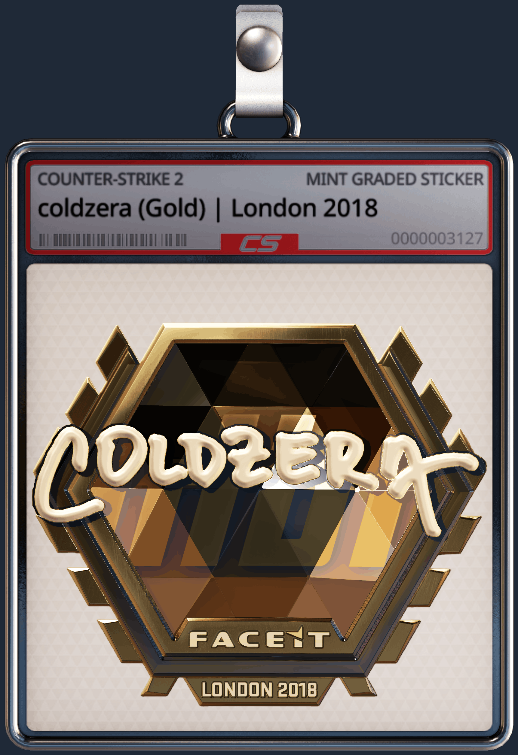 Sticker | coldzera (Gold) | London 2018 Image
