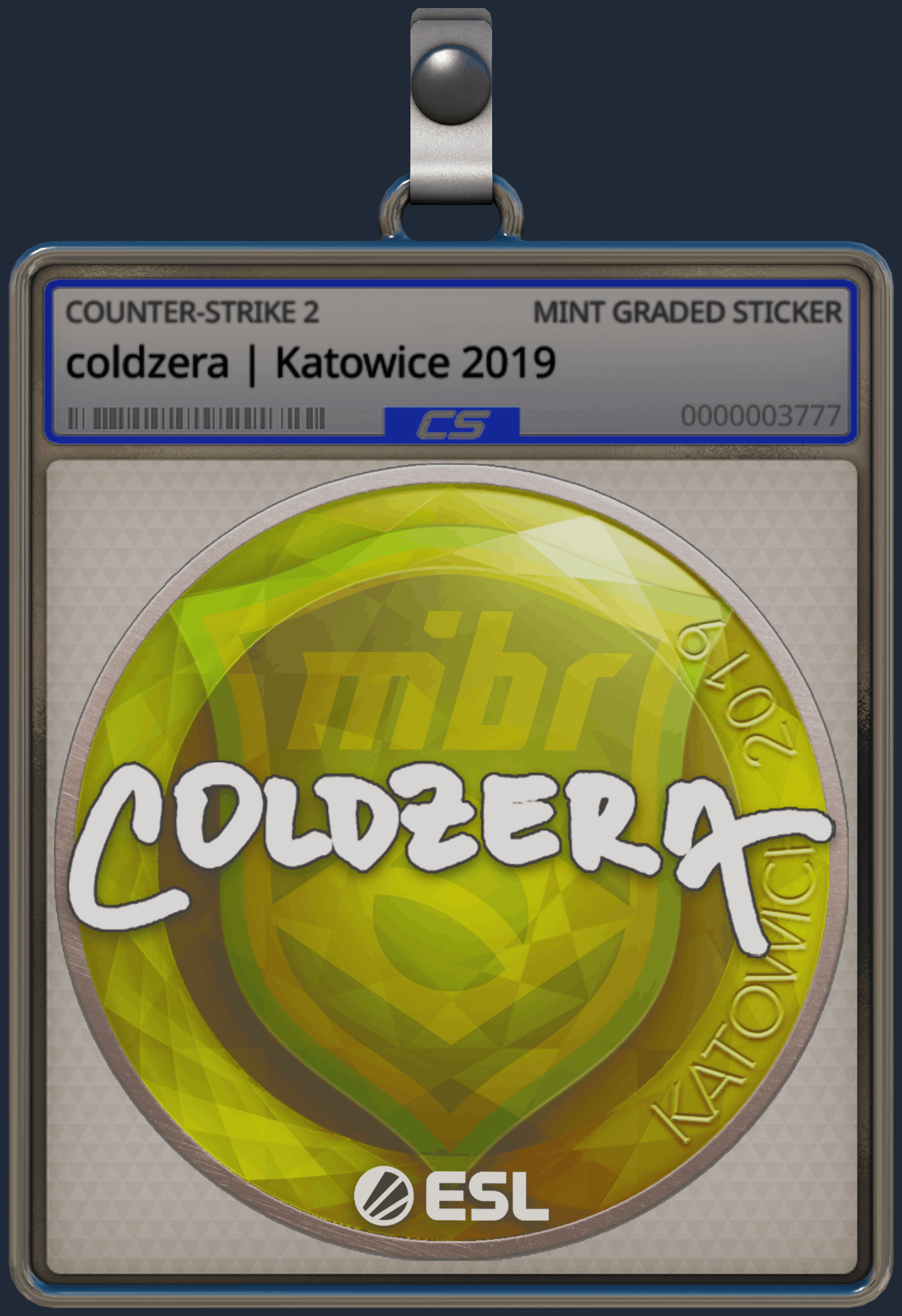 Sticker | coldzera | Katowice 2019 Image