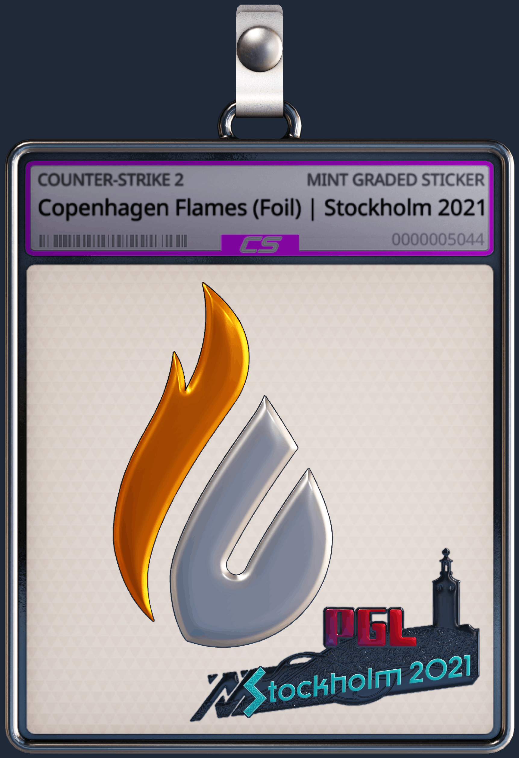 Sticker | Copenhagen Flames (Foil) | Stockholm 2021 Image
