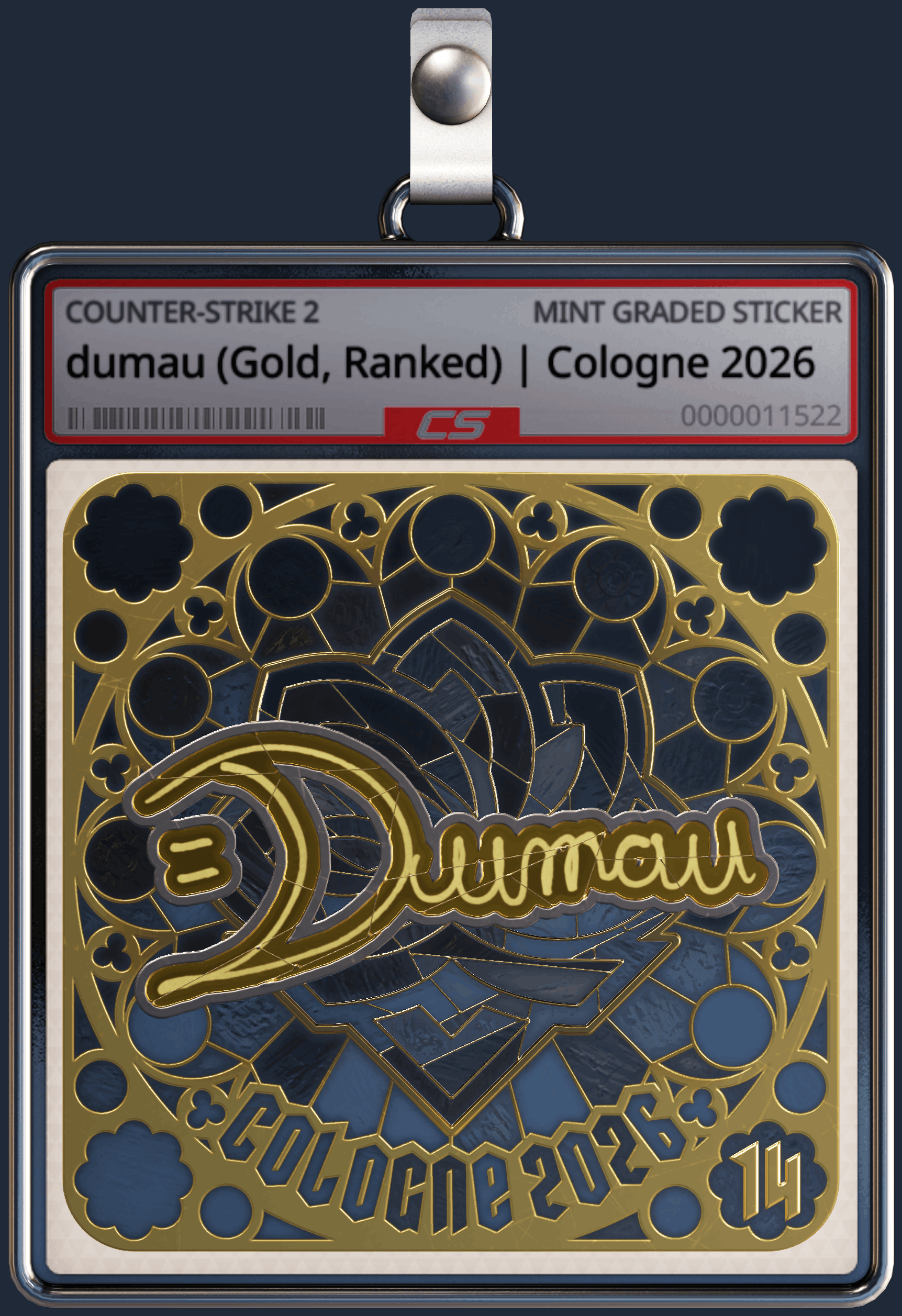 Sticker | dumau (Gold, Ranked) | Cologne 2026 Image
