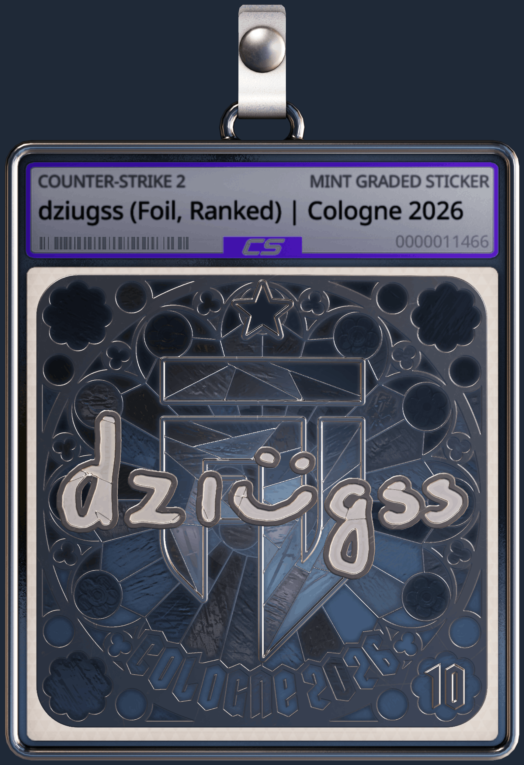Sticker | dziugss (Foil, Ranked) | Cologne 2026 Image