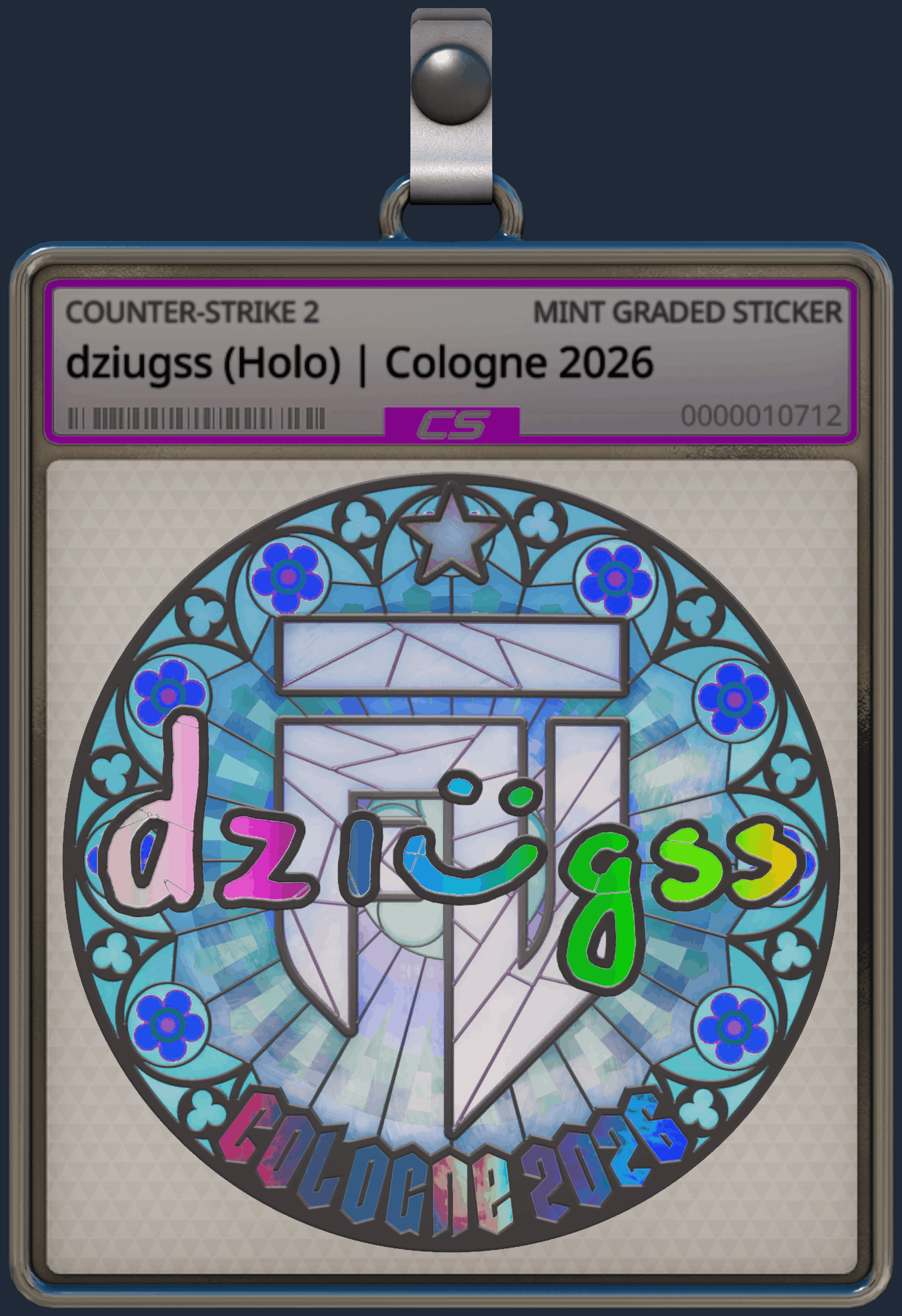 Sticker | dziugss (Holo) | Cologne 2026 Image