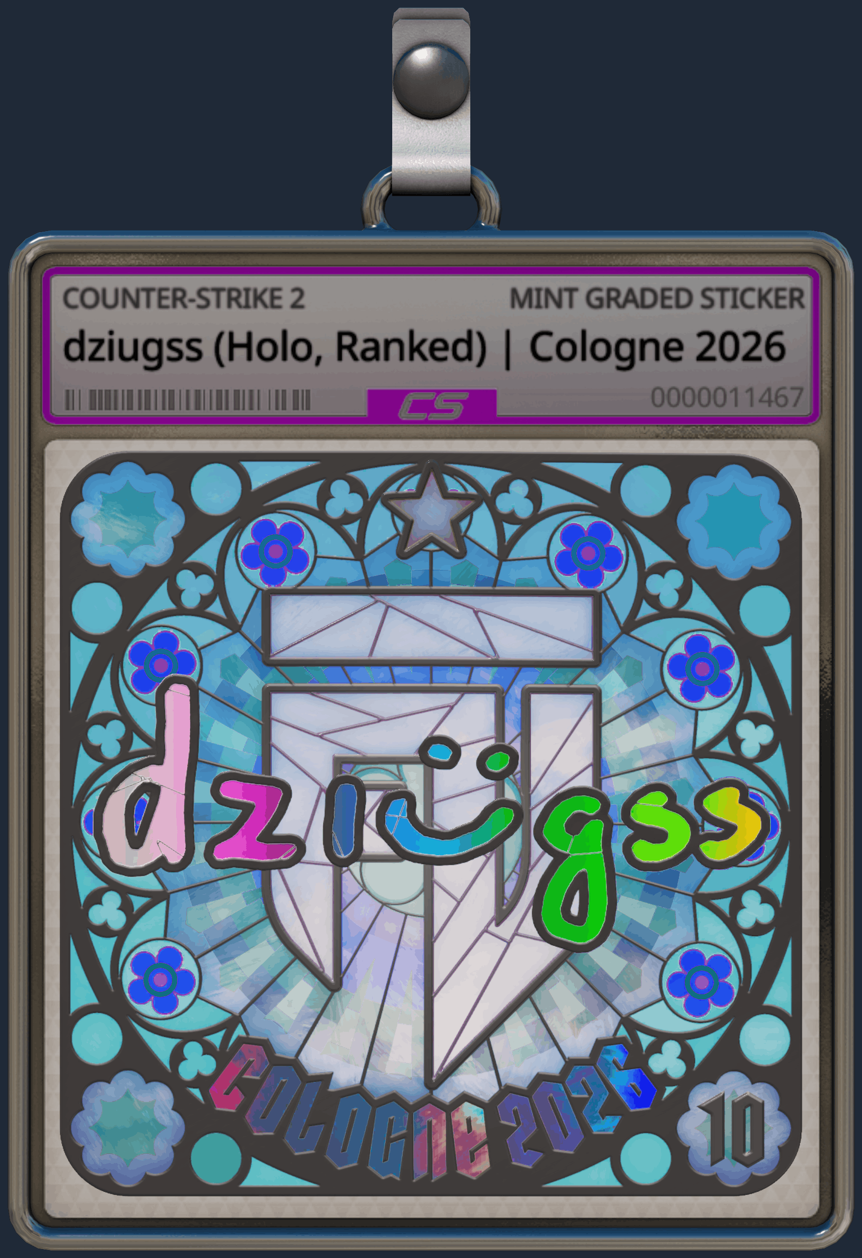 Sticker | dziugss (Holo, Ranked) | Cologne 2026 Image