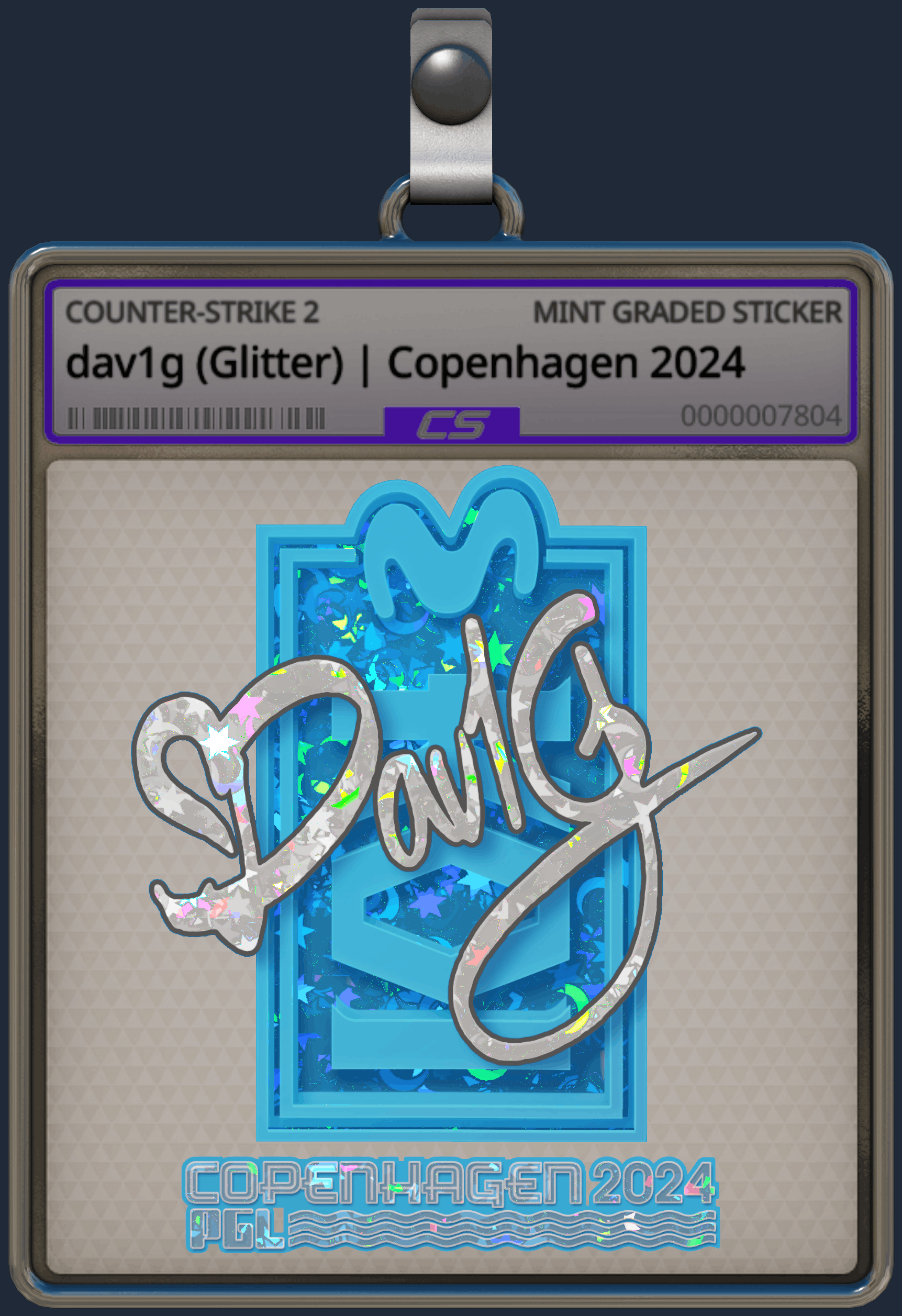 Sticker | dav1g (Glitter) | Copenhagen 2024 Image