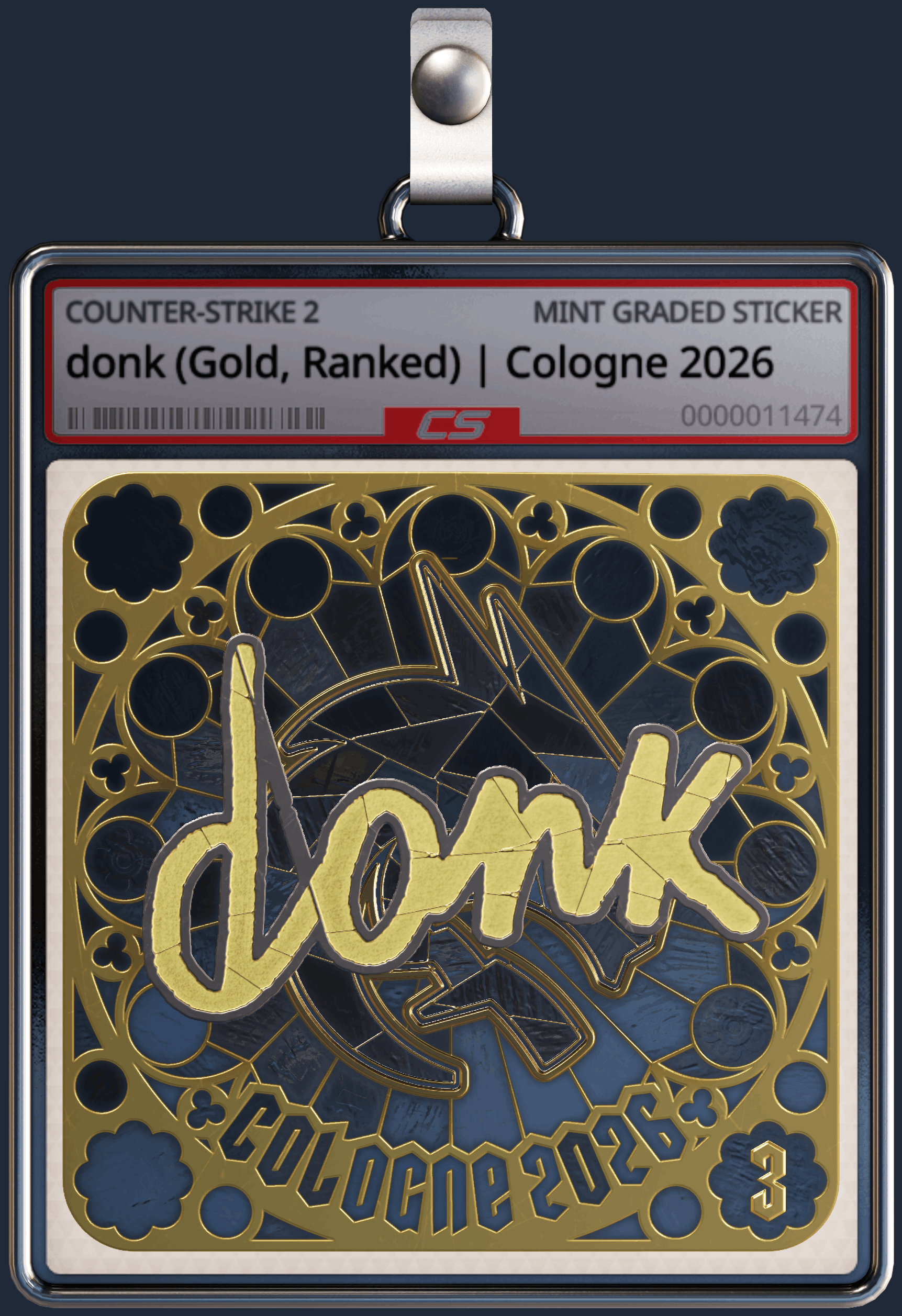 Sticker | donk (Gold, Ranked) | Cologne 2026 Image