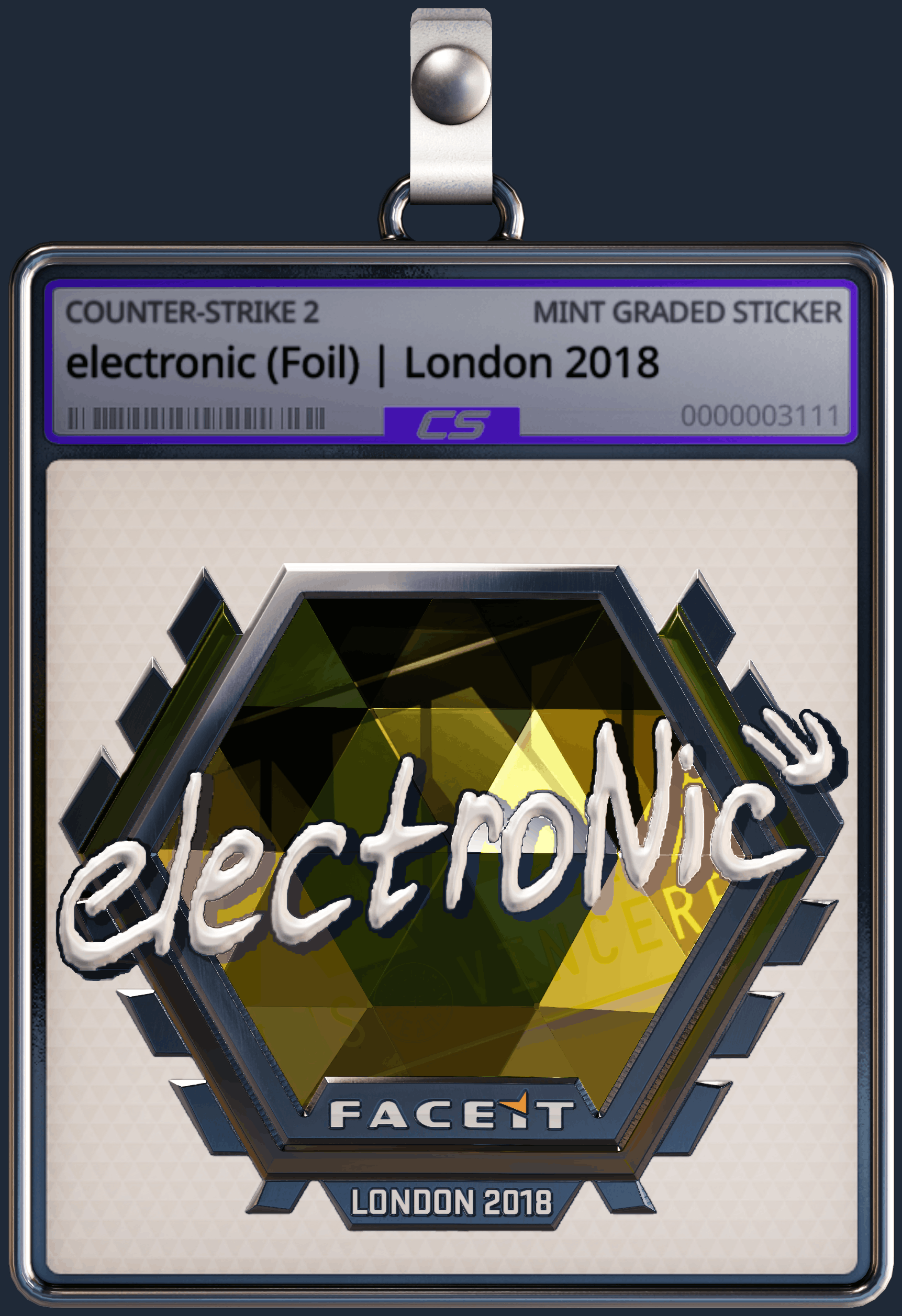 Sticker | electronic (Foil) | London 2018 Image