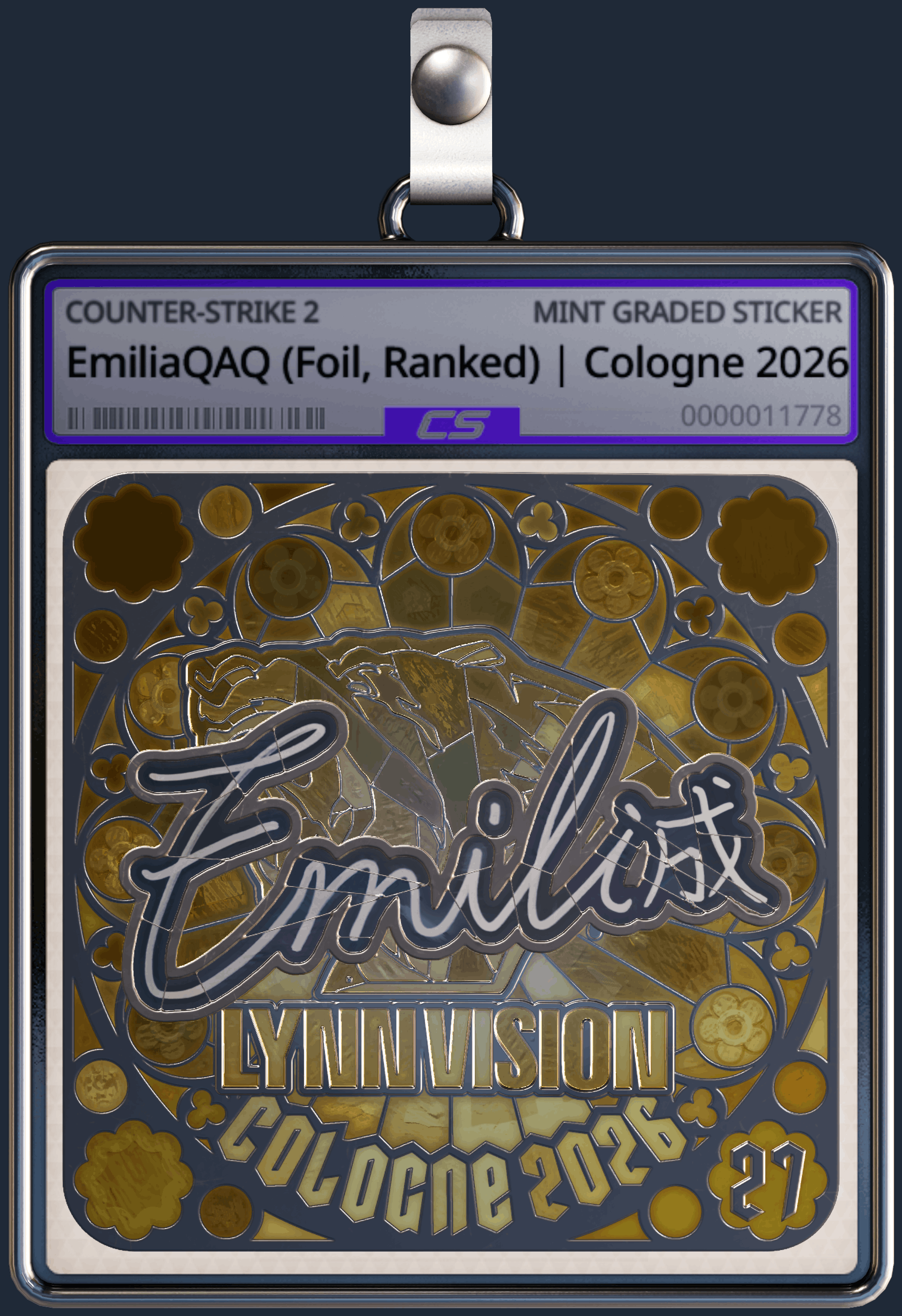 Sticker | EmiliaQAQ (Foil, Ranked) | Cologne 2026 Image
