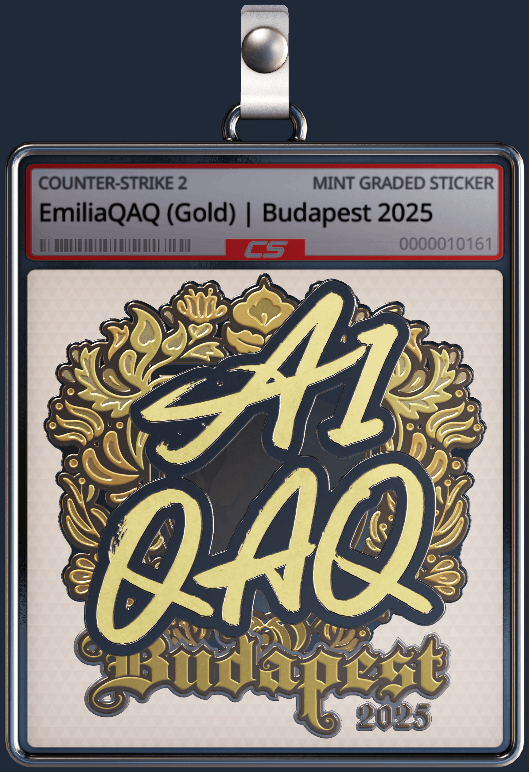 Sticker | EmiliaQAQ (Gold) | Budapest 2025 Image