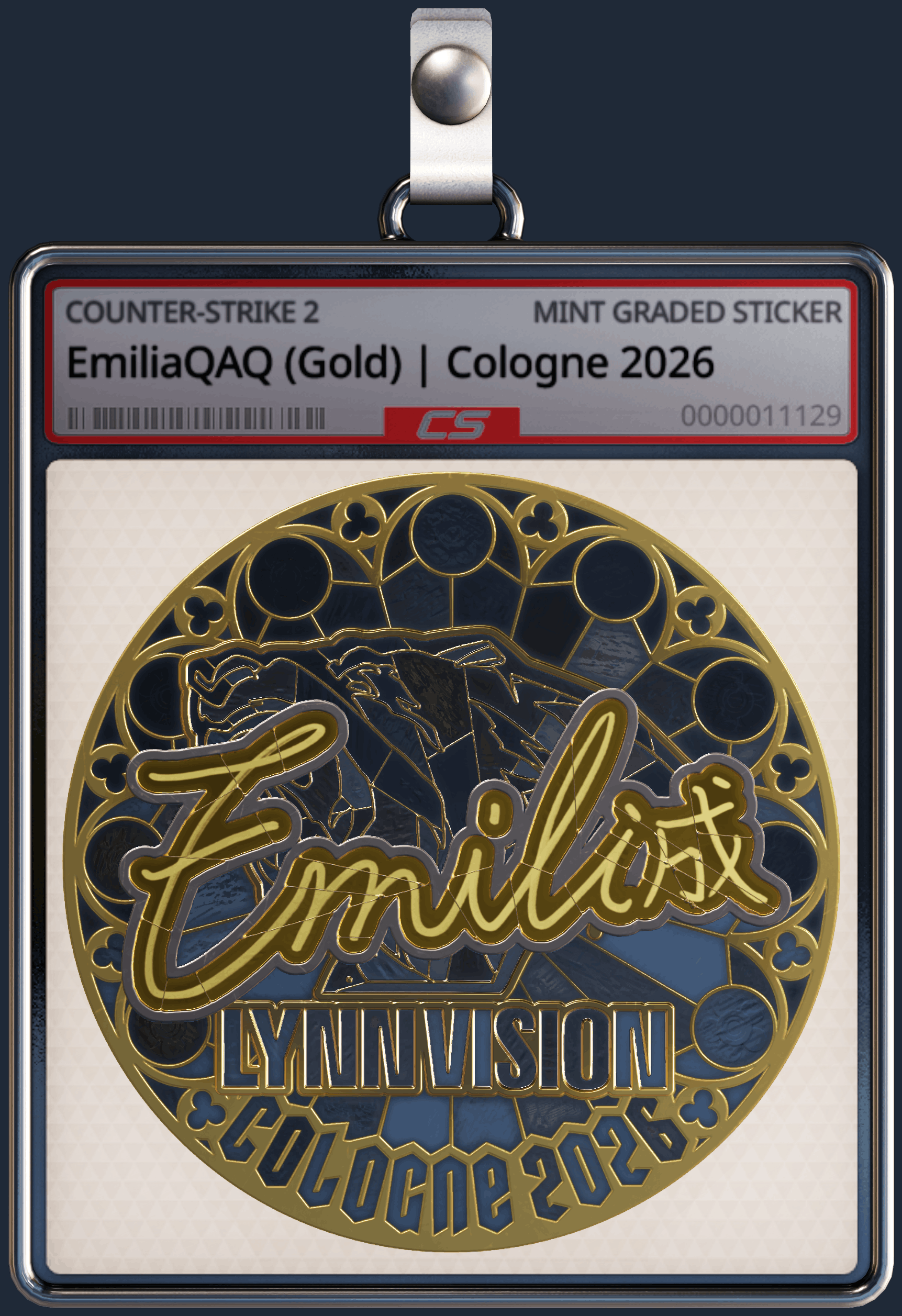 Sticker | EmiliaQAQ (Gold) | Cologne 2026 Image