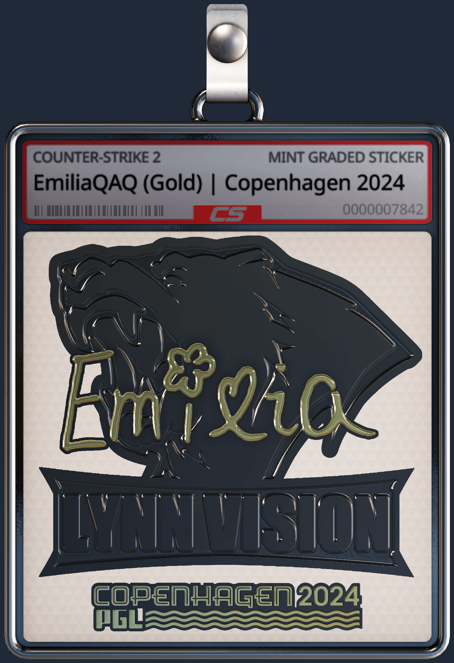 Sticker | EmiliaQAQ (Gold) | Copenhagen 2024 Image