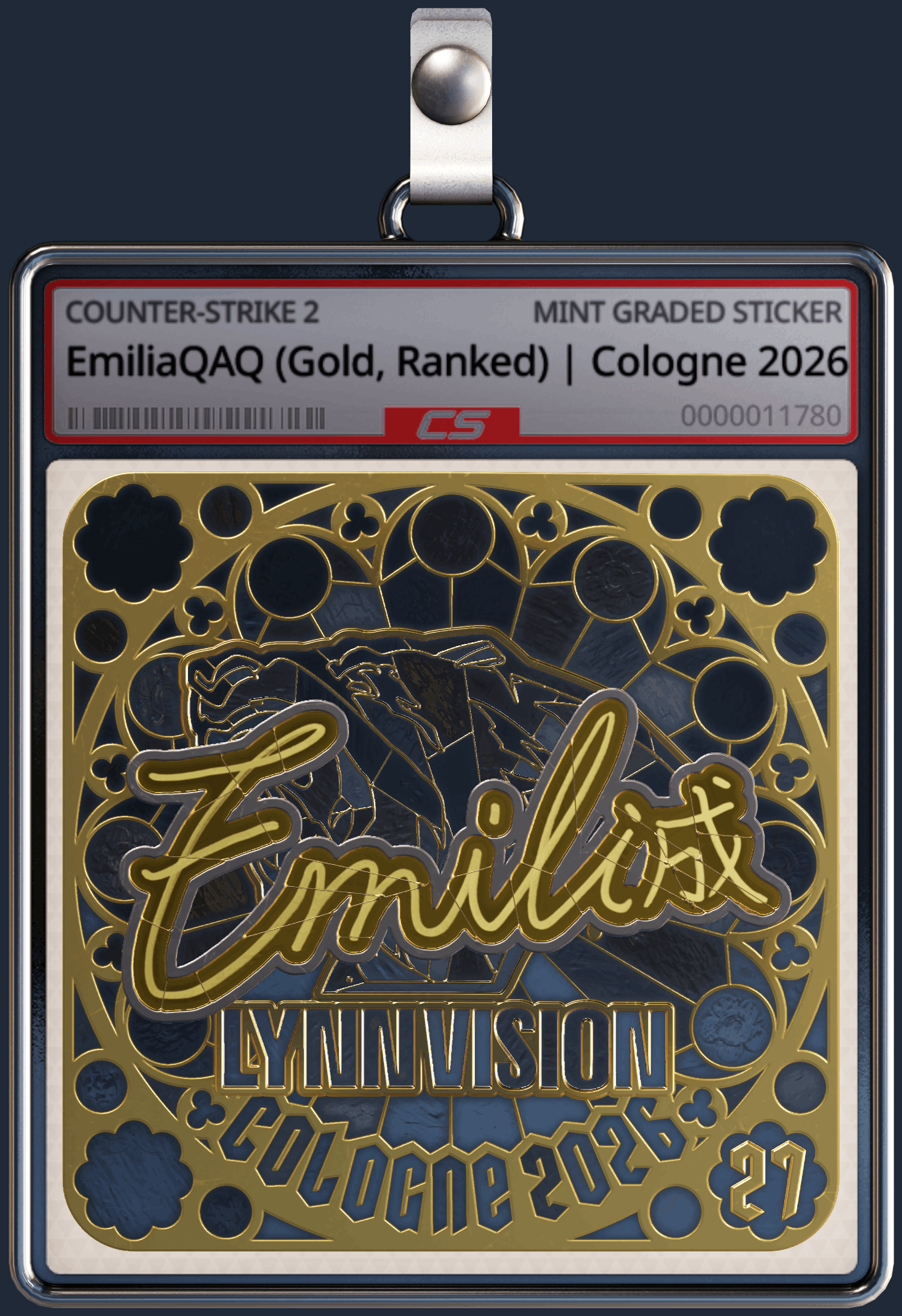 Sticker | EmiliaQAQ (Gold, Ranked) | Cologne 2026 Image