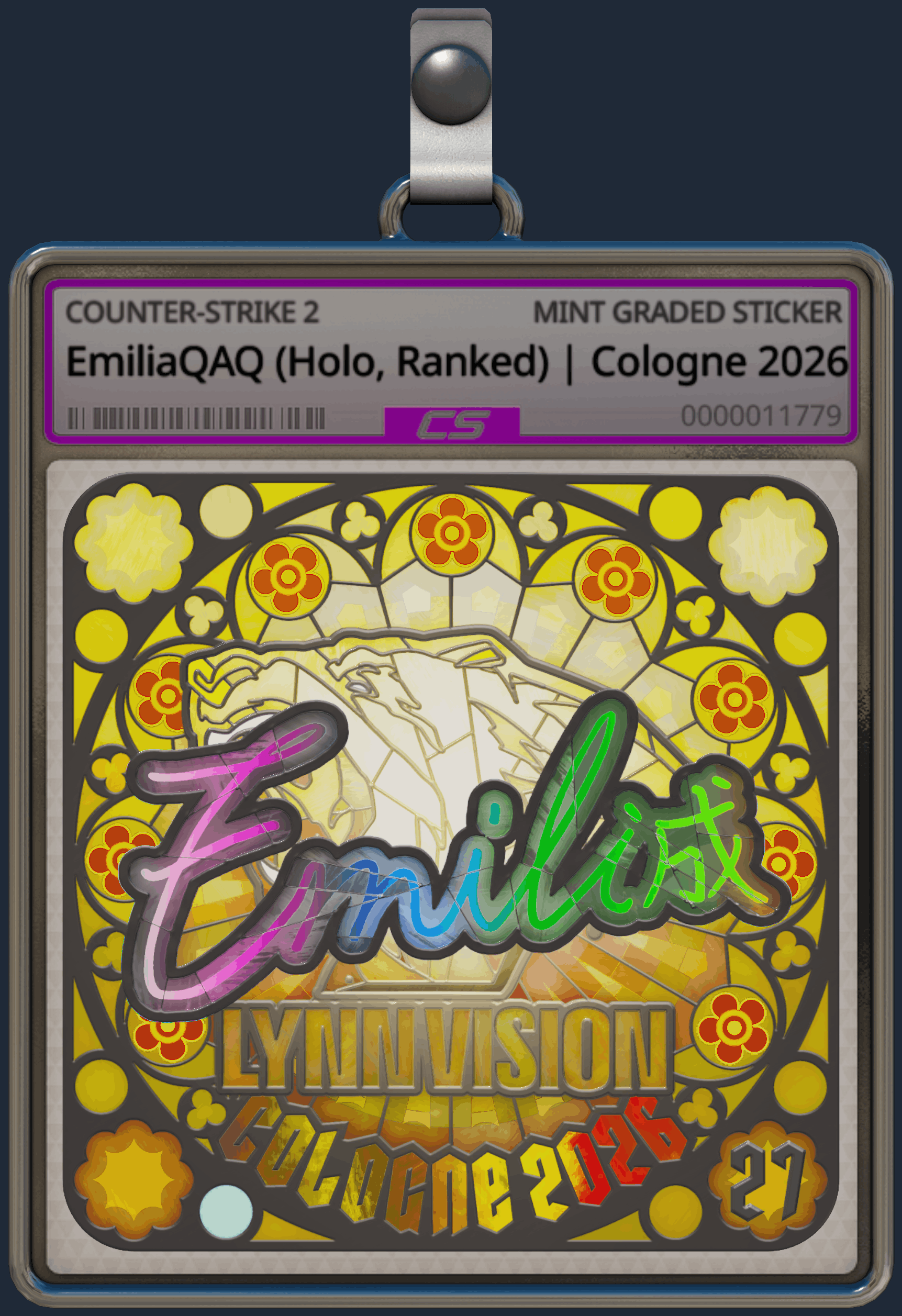 Sticker | EmiliaQAQ (Holo, Ranked) | Cologne 2026 Image