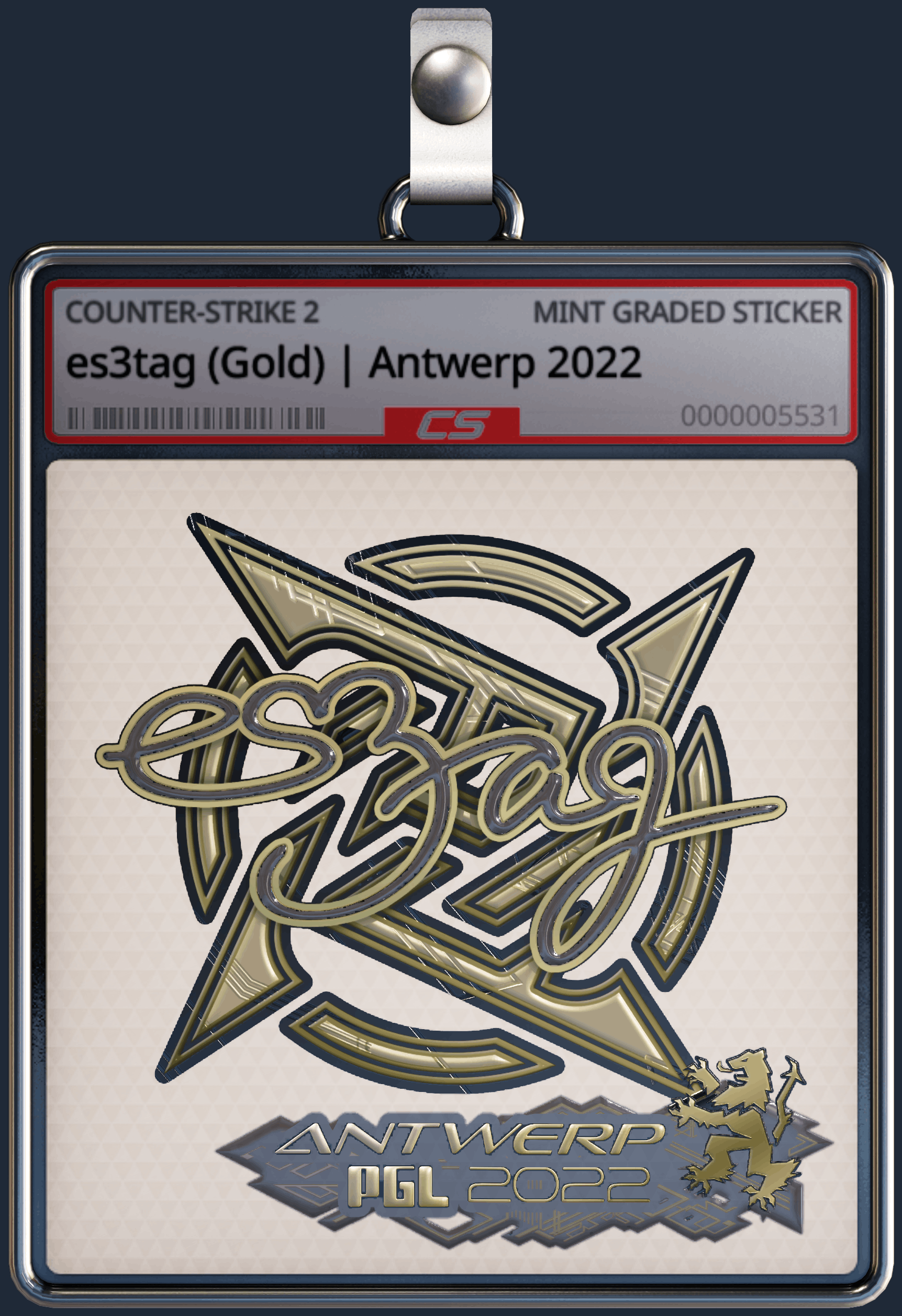 Sticker | es3tag (Gold) | Antwerp 2022 Image