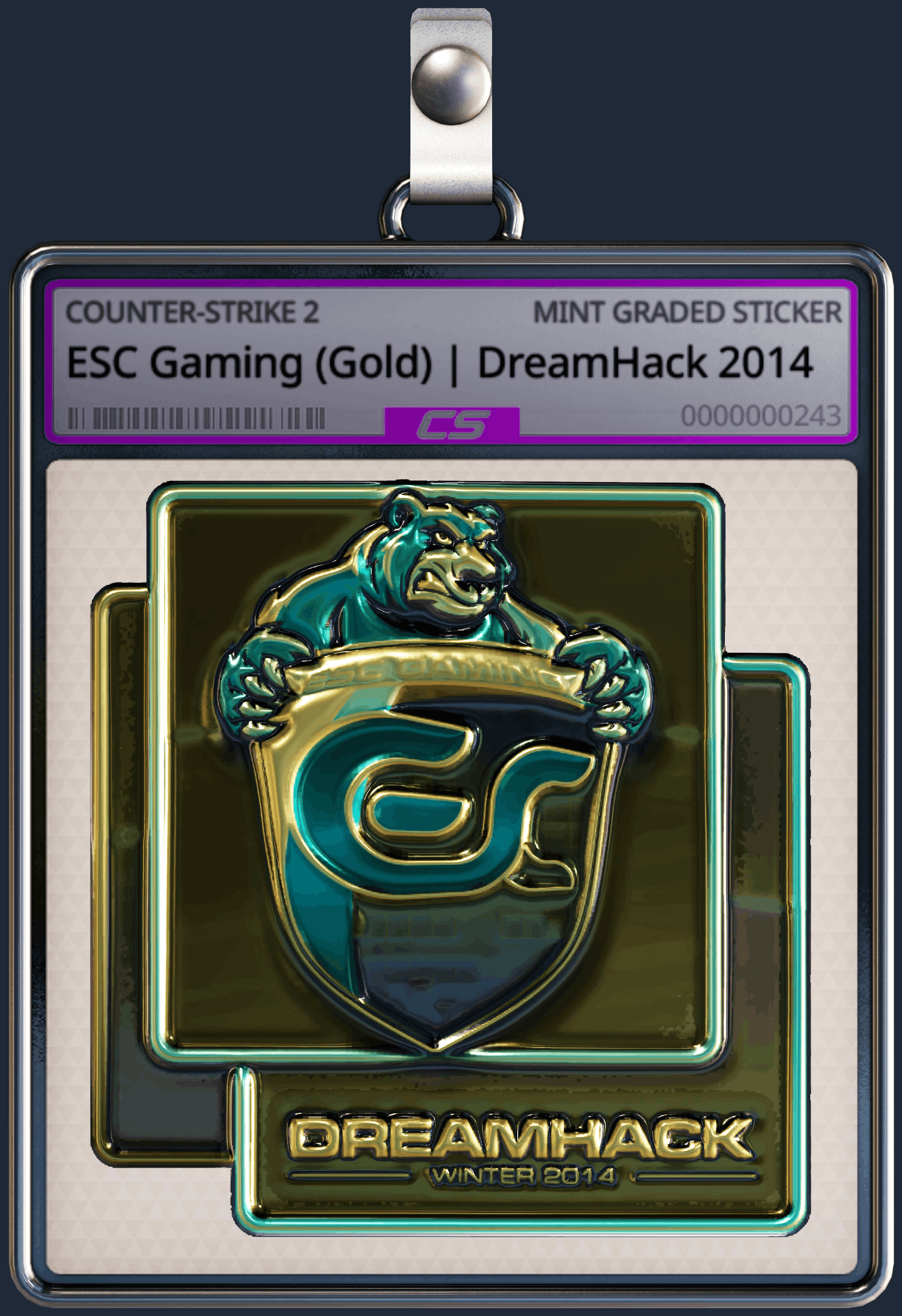 Sticker | ESC Gaming (Gold) | DreamHack 2014 Image