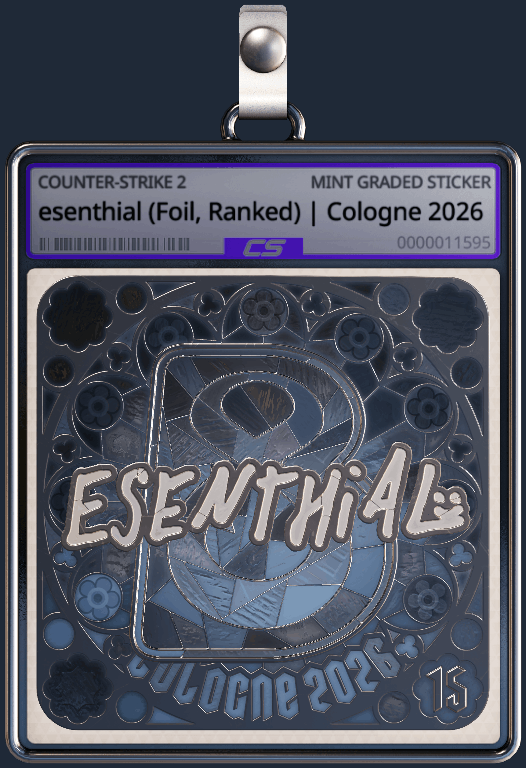 Sticker | esenthial (Foil, Ranked) | Cologne 2026 Image