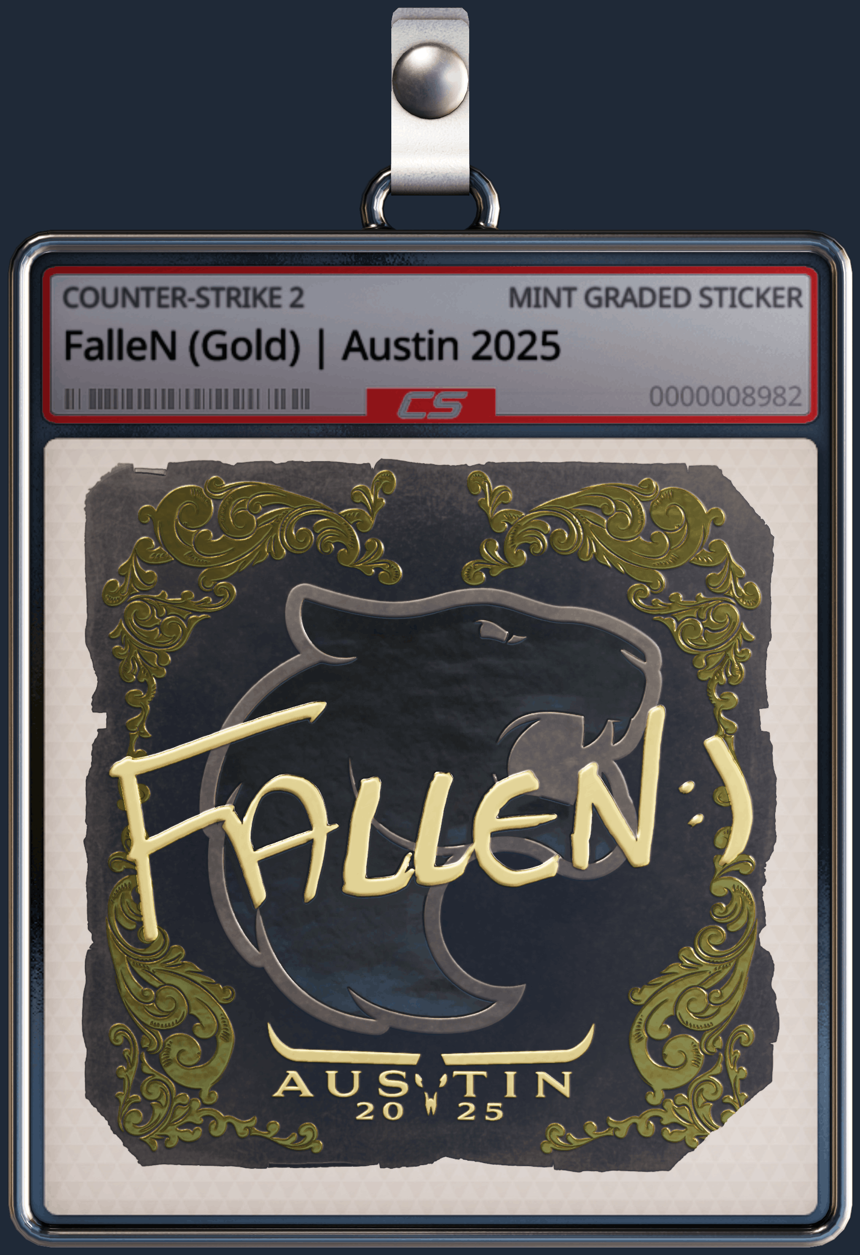 Sticker | FalleN (Gold) | Austin 2025 Image