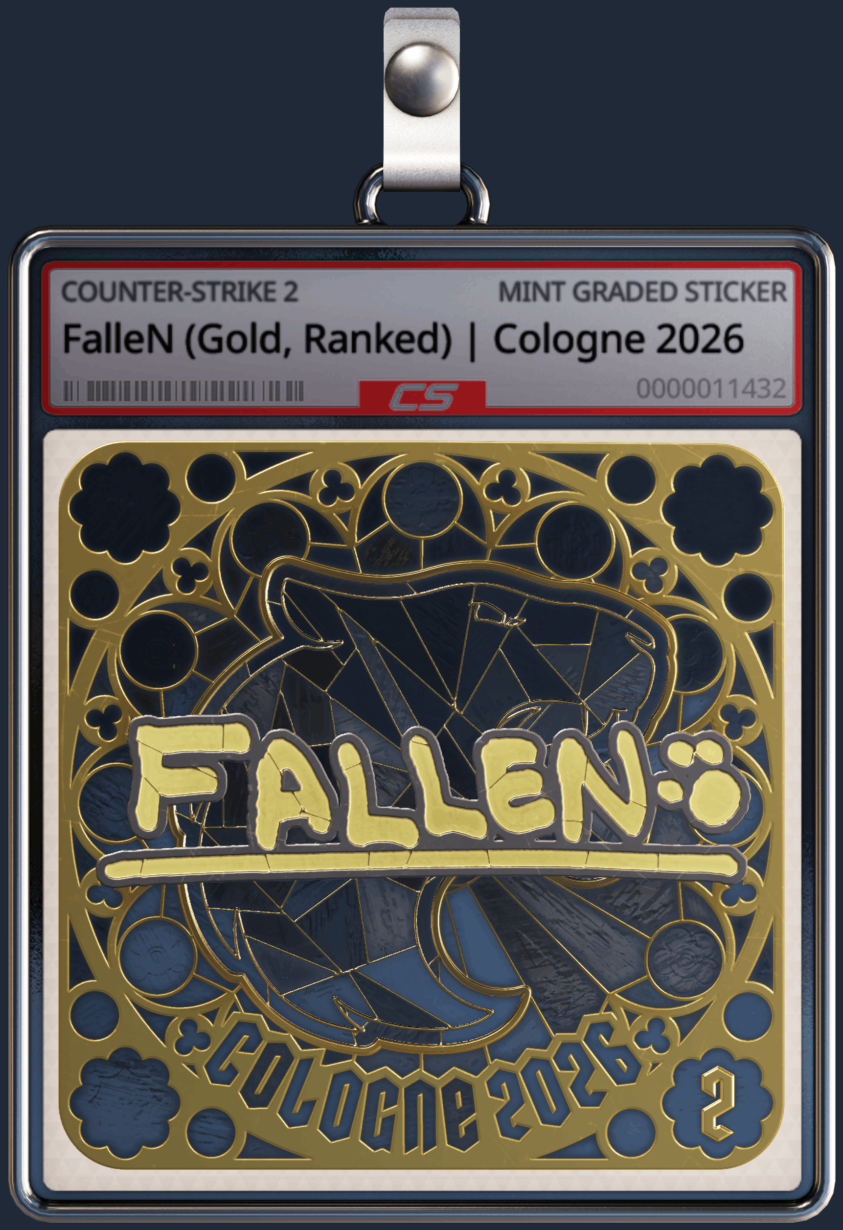 Sticker | FalleN (Gold, Ranked) | Cologne 2026 Image