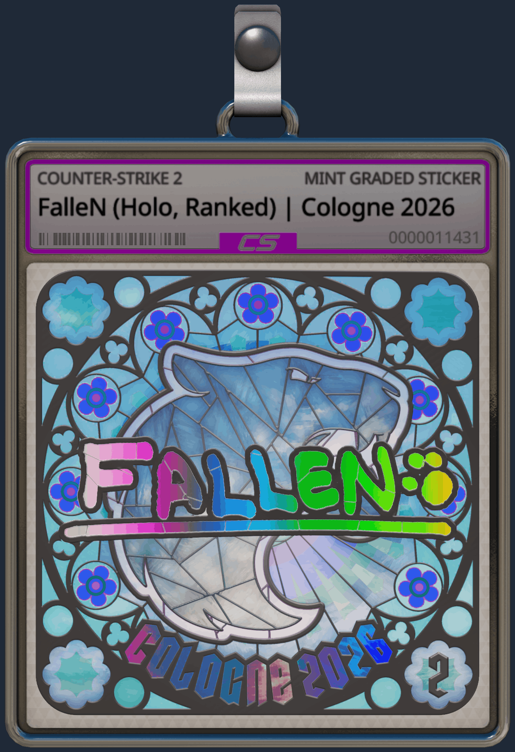 Sticker | FalleN (Holo, Ranked) | Cologne 2026 Image