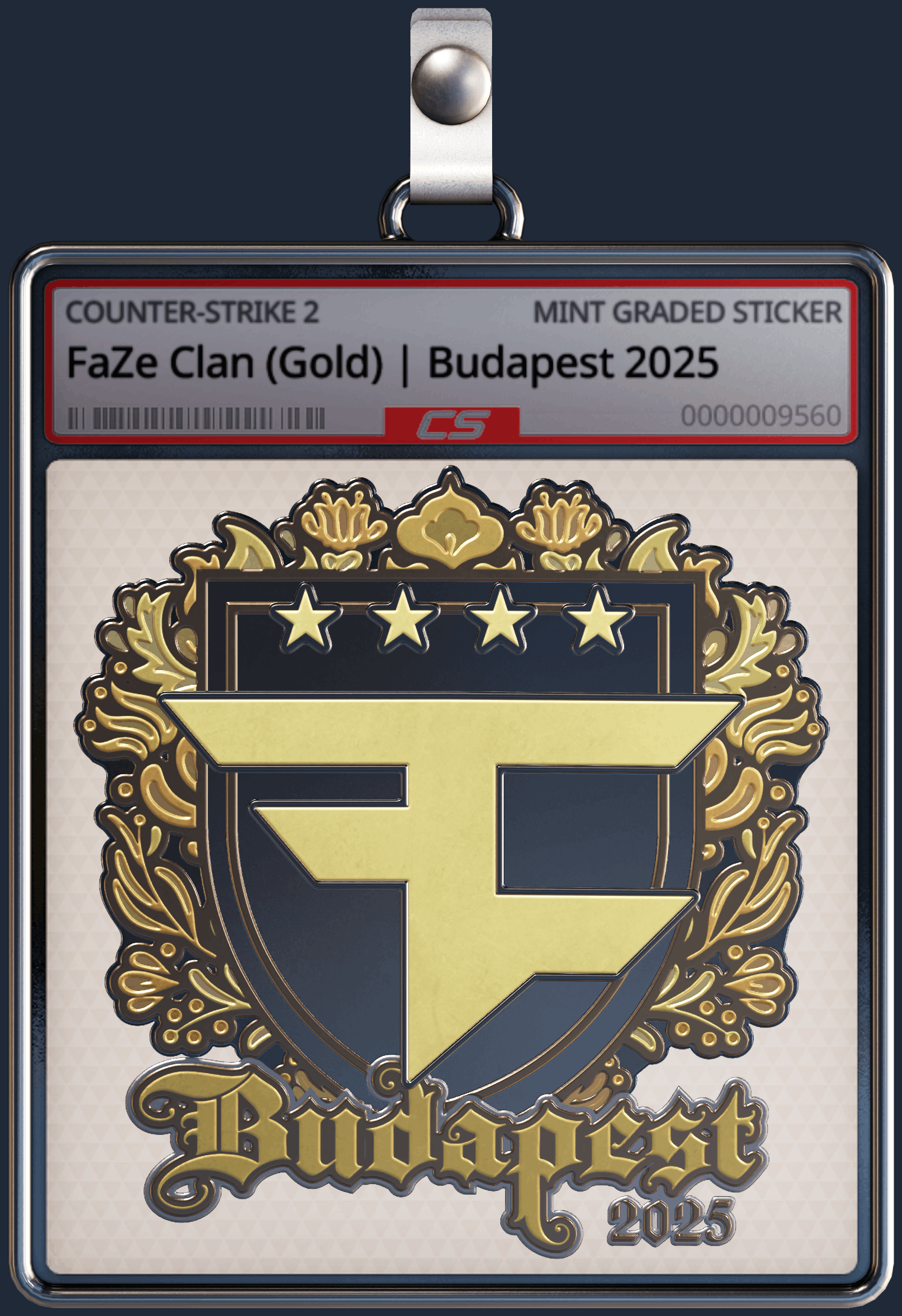 Sticker | FaZe Clan (Gold) | Budapest 2025 Image