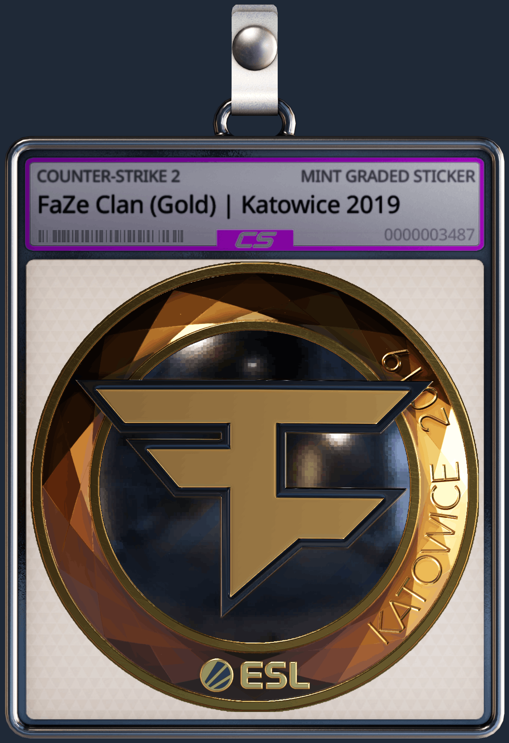 Sticker | FaZe Clan (Gold) | Katowice 2019 Image