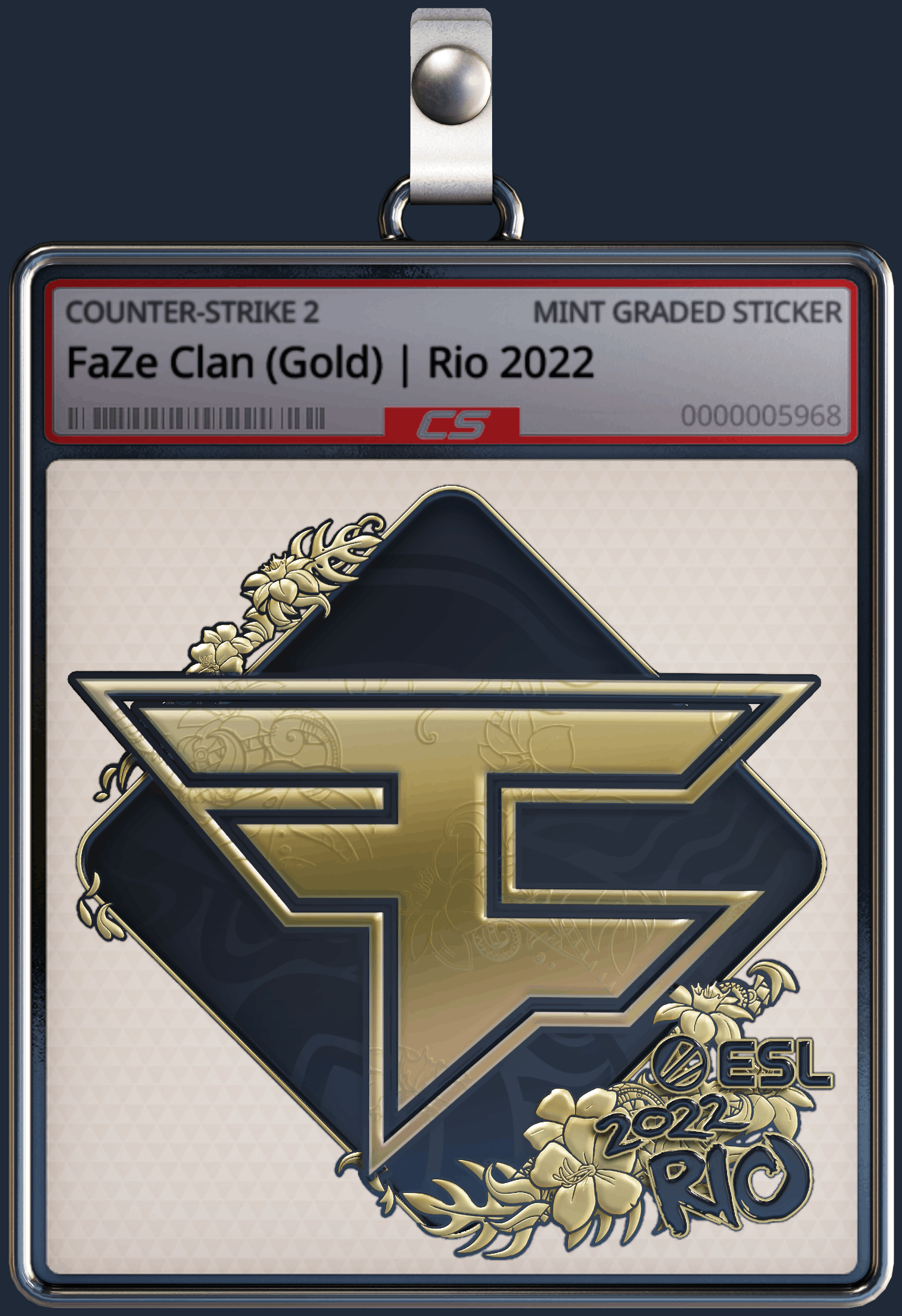 Sticker | FaZe Clan (Gold) | Rio 2022 Image