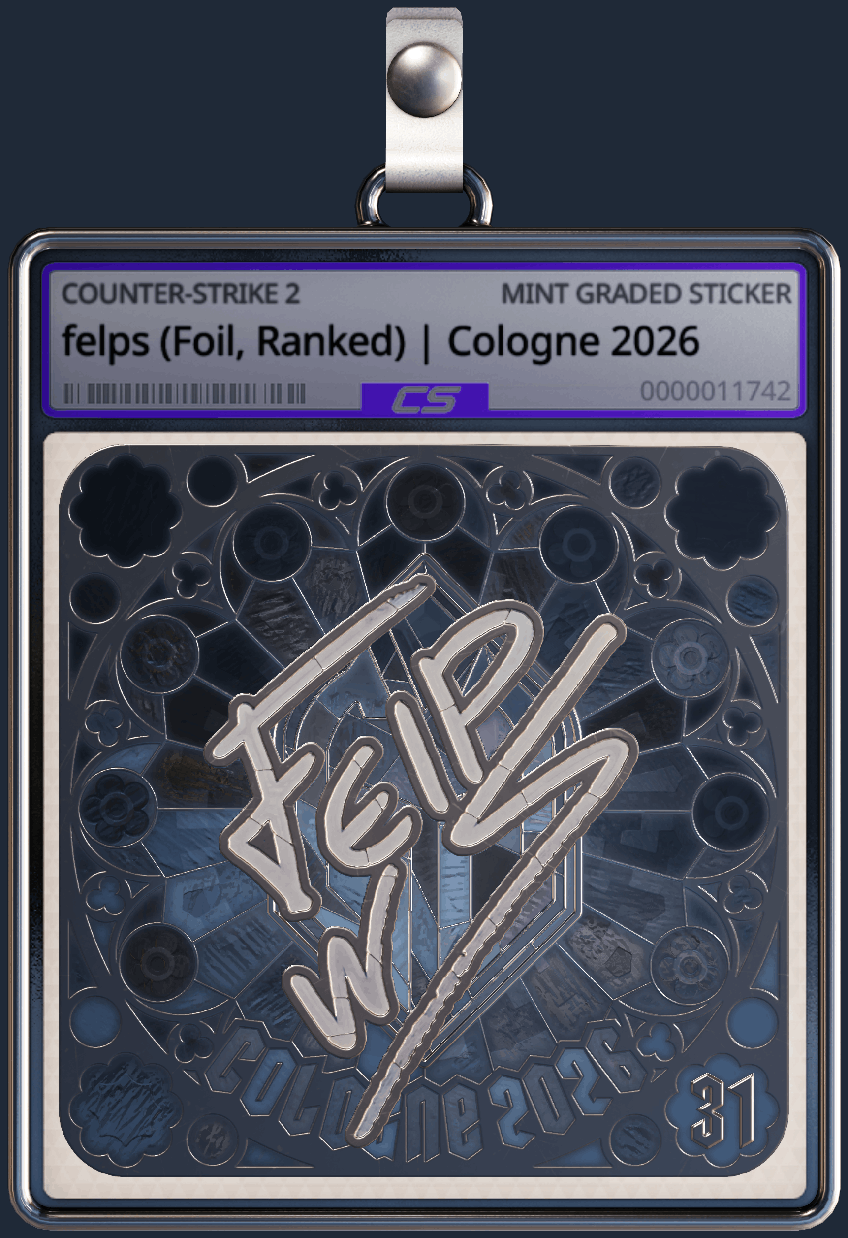 Sticker | felps (Foil, Ranked) | Cologne 2026 Image