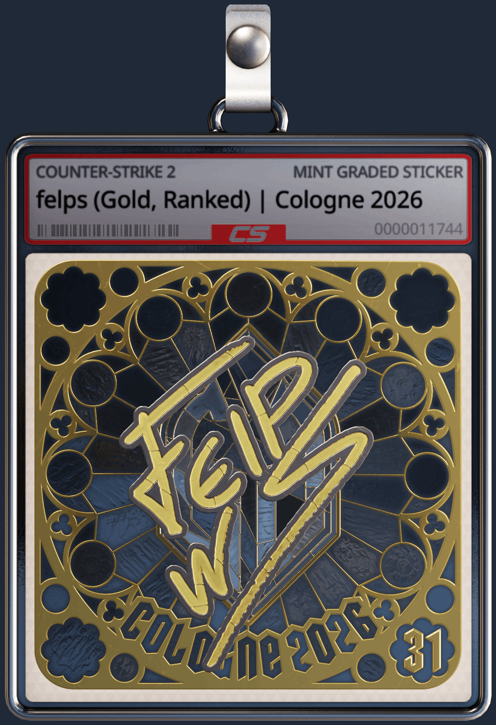 Sticker | felps (Gold, Ranked) | Cologne 2026 Image