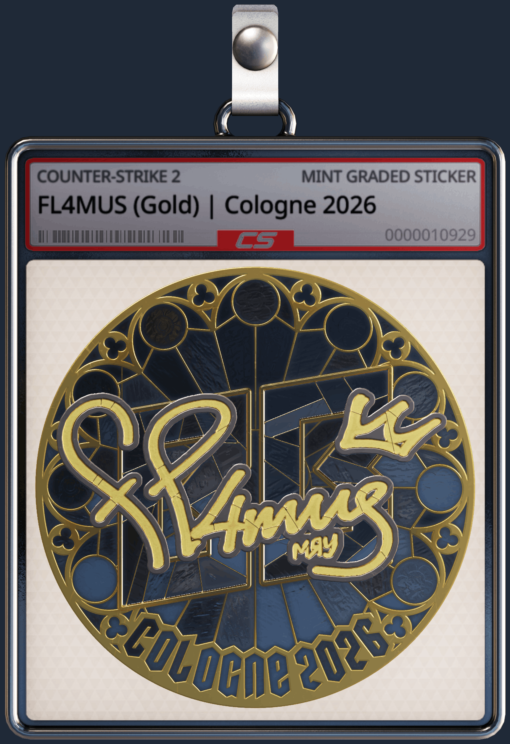 Sticker | FL4MUS (Gold) | Cologne 2026 Image