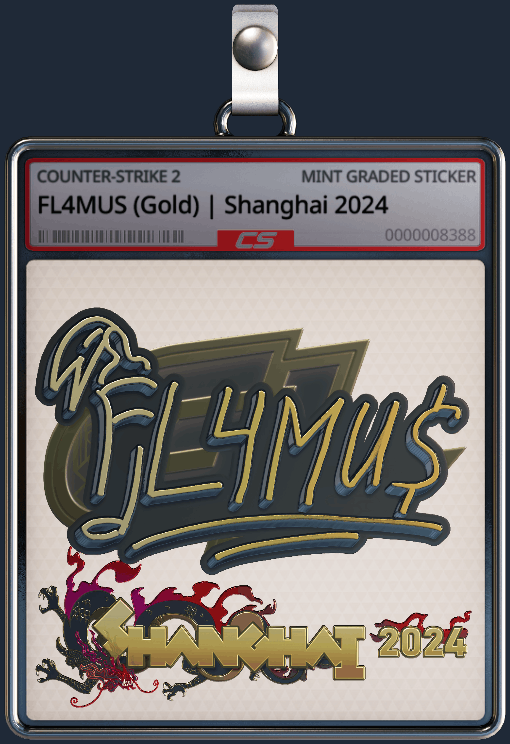 Sticker | FL4MUS (Gold) | Shanghai 2024 Image