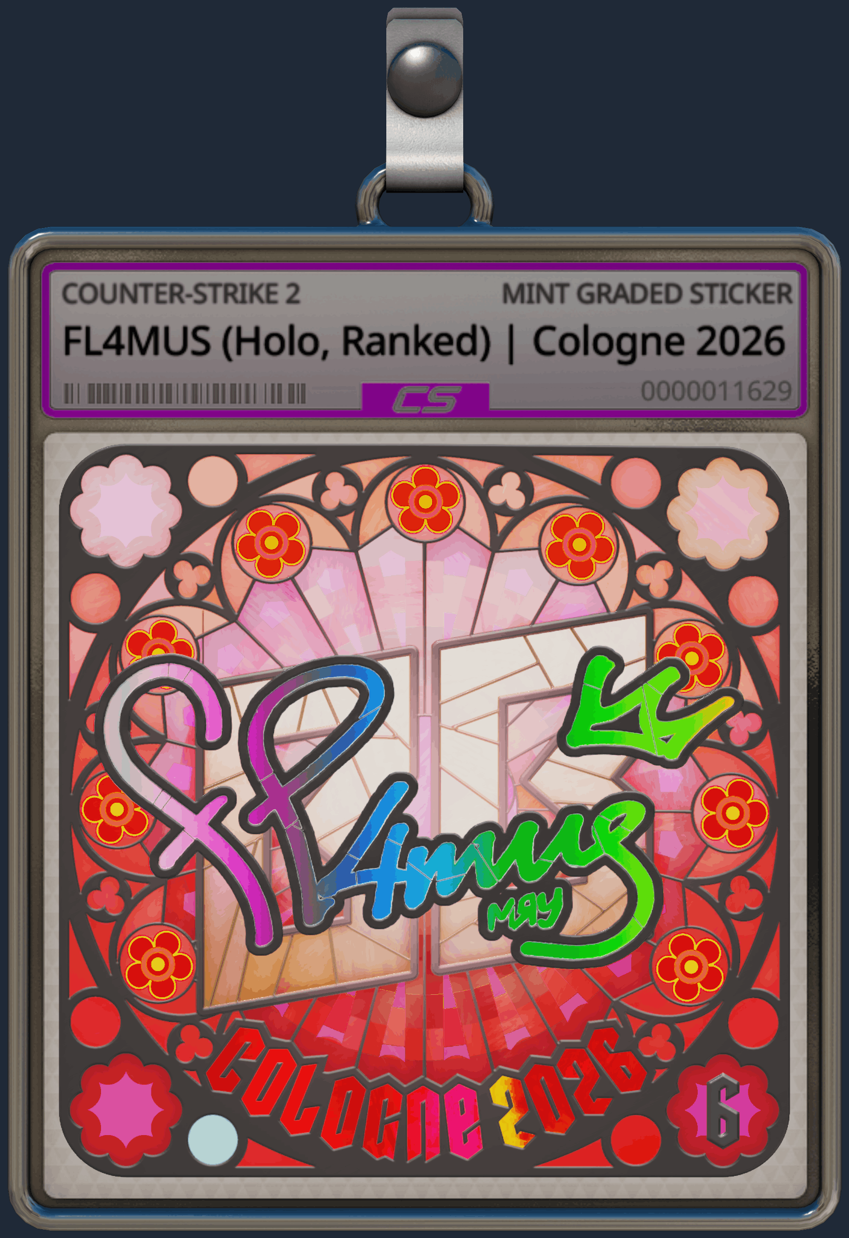 Sticker | FL4MUS (Holo, Ranked) | Cologne 2026 Image