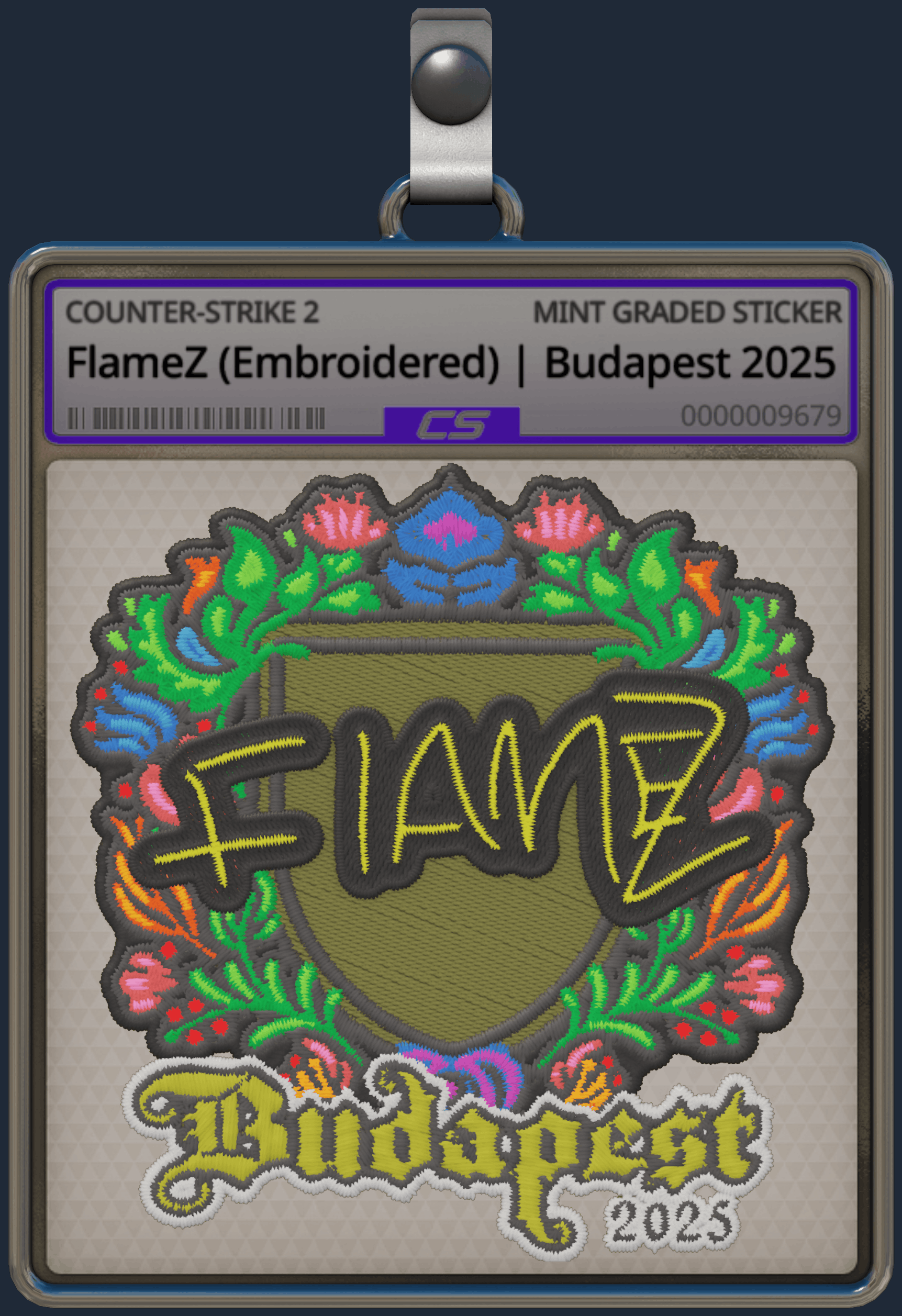 Sticker | FlameZ (Embroidered) | Budapest 2025 Image