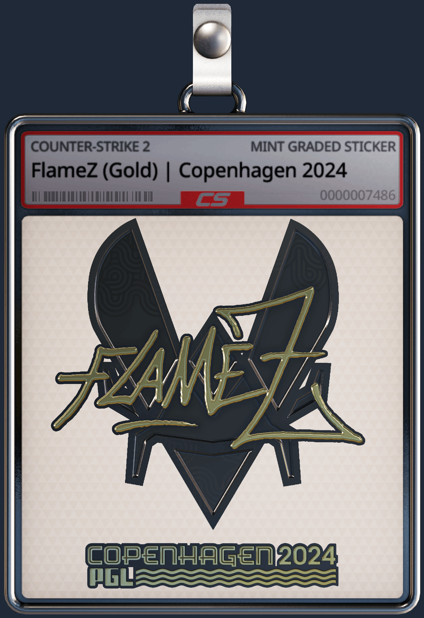 Sticker | FlameZ (Gold) | Copenhagen 2024 Image